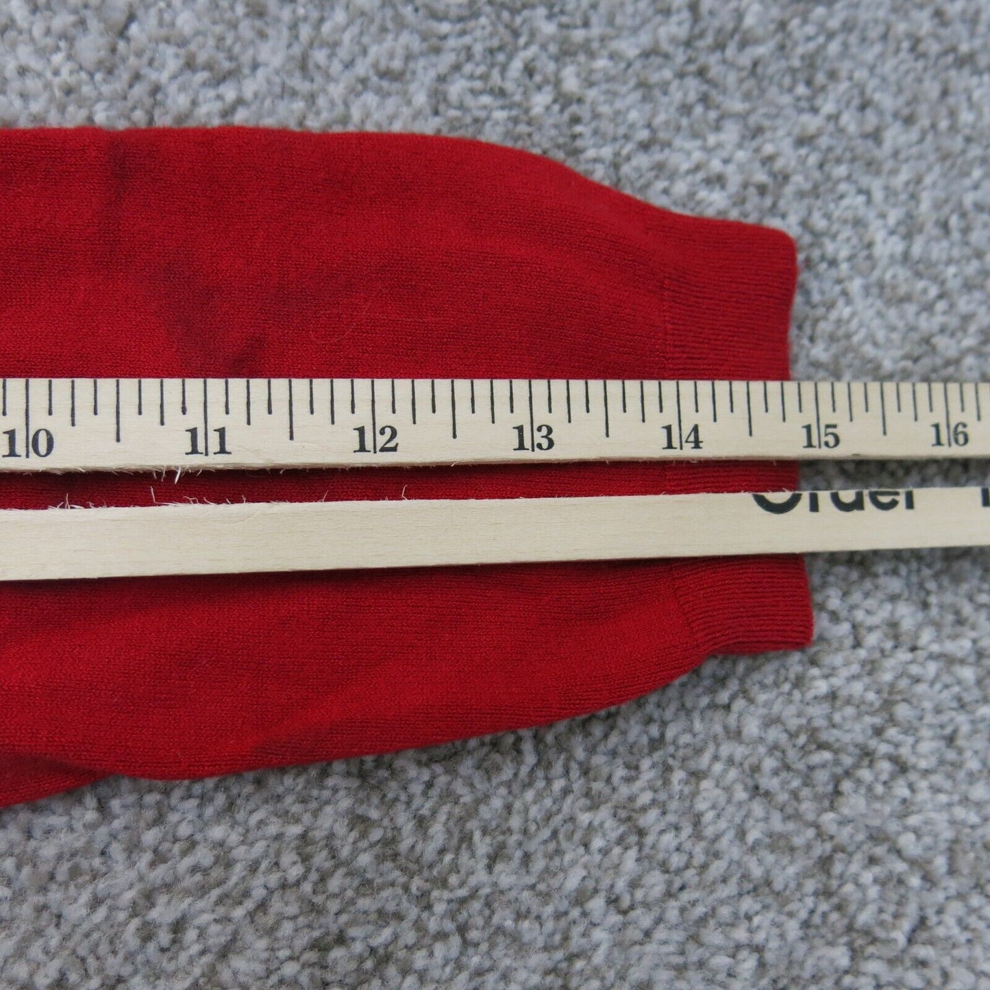 Zara Knit Womens Knitted Pullover Sweater Long Sleeve Crew Neck Red Size Small