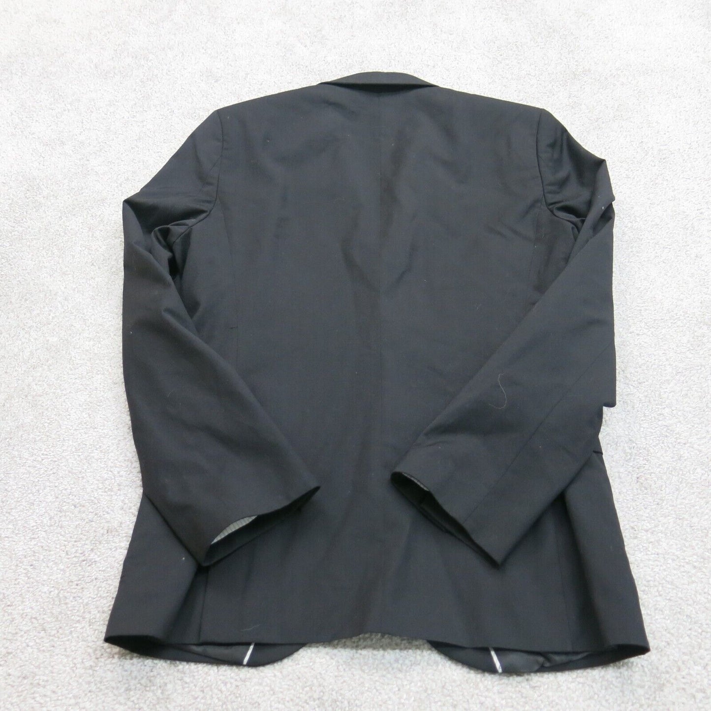 H&M Mens Blazer Coat Jacket Front Button Regular Fit Long Sleeve Black 36R