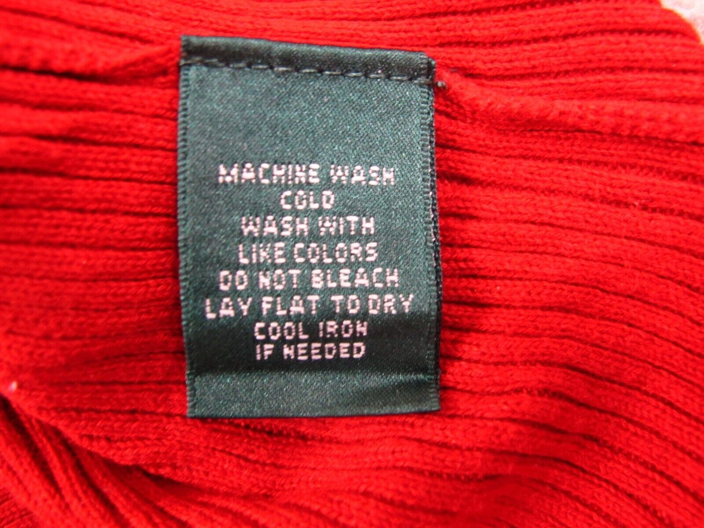 Ralph Lauren Womens Knitted Pullover Sweater High Neck Long Sleeves Red Size S