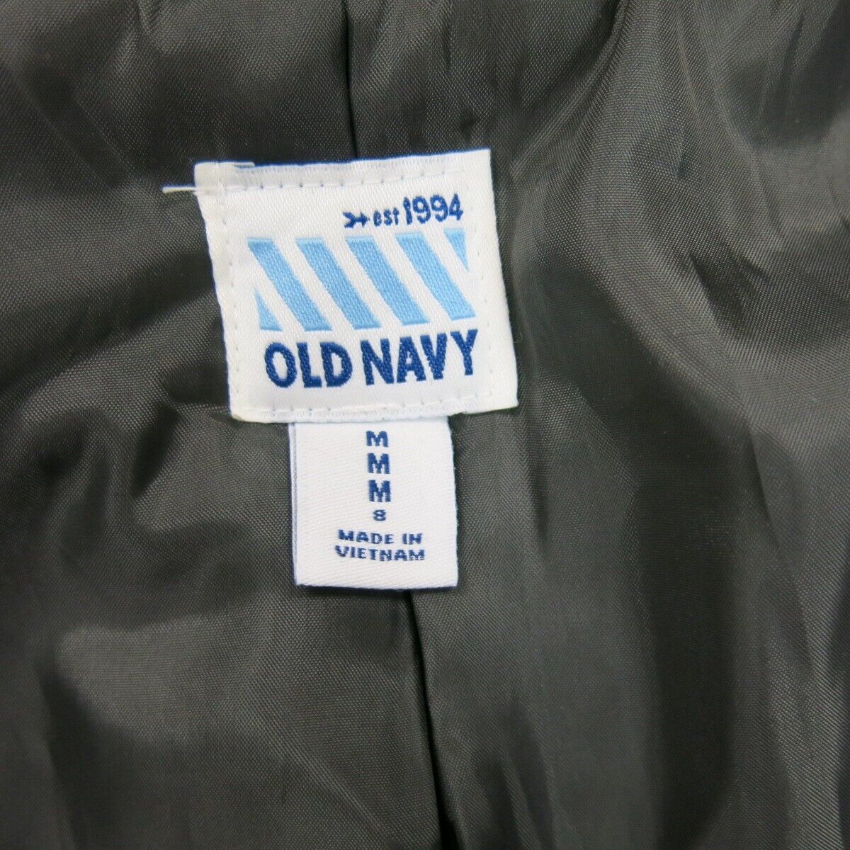 Old Navy Womens Blazer Coat Jacket Double Breasted Long Sleeve Black Size 8