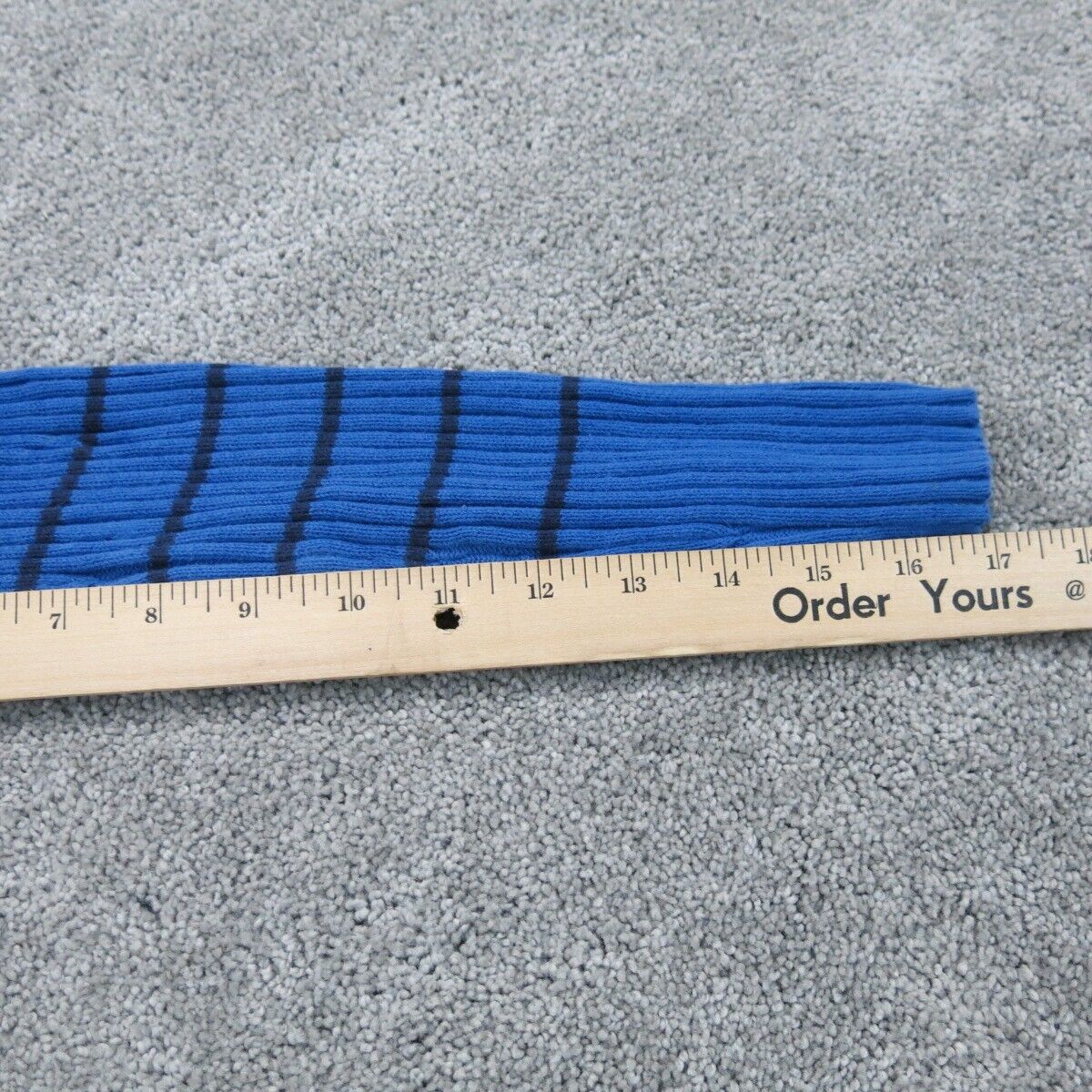 Tommy Hilfiger Womens Striped Sweater Knitted Turtlenecks Long Sleeves Blue SZ S
