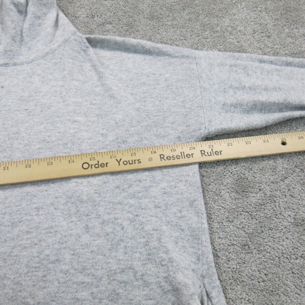 Forever 21 Women Sweater Knitted Long Sleeve Drawstring Mock Neck Gray SZ Small