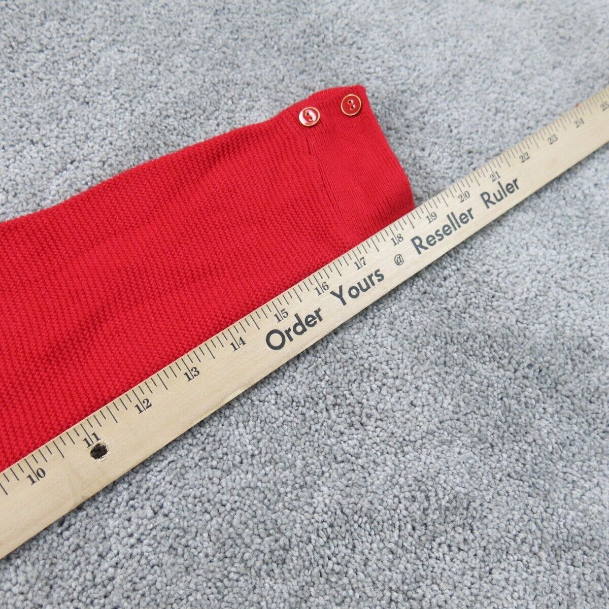 Talbots Womens Pullover Sweater Knitted V  Neck Long Sleeves Red Size X Small