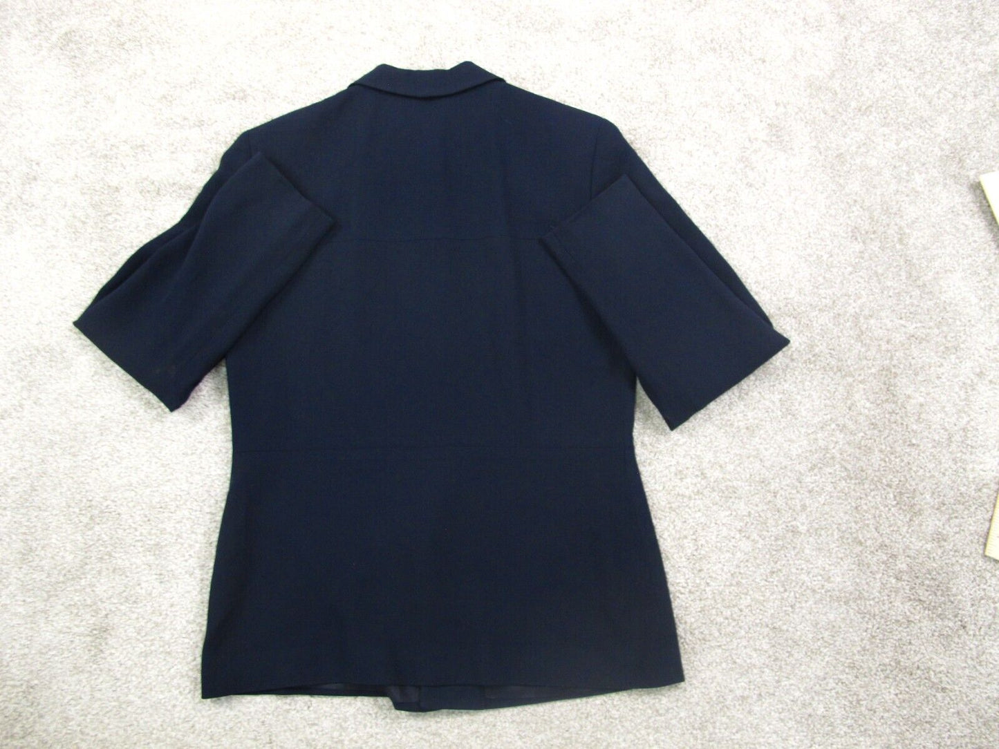 Ann Taylor Womens Fog Jacket Single Breasted Long Sleeve Blue Size 6