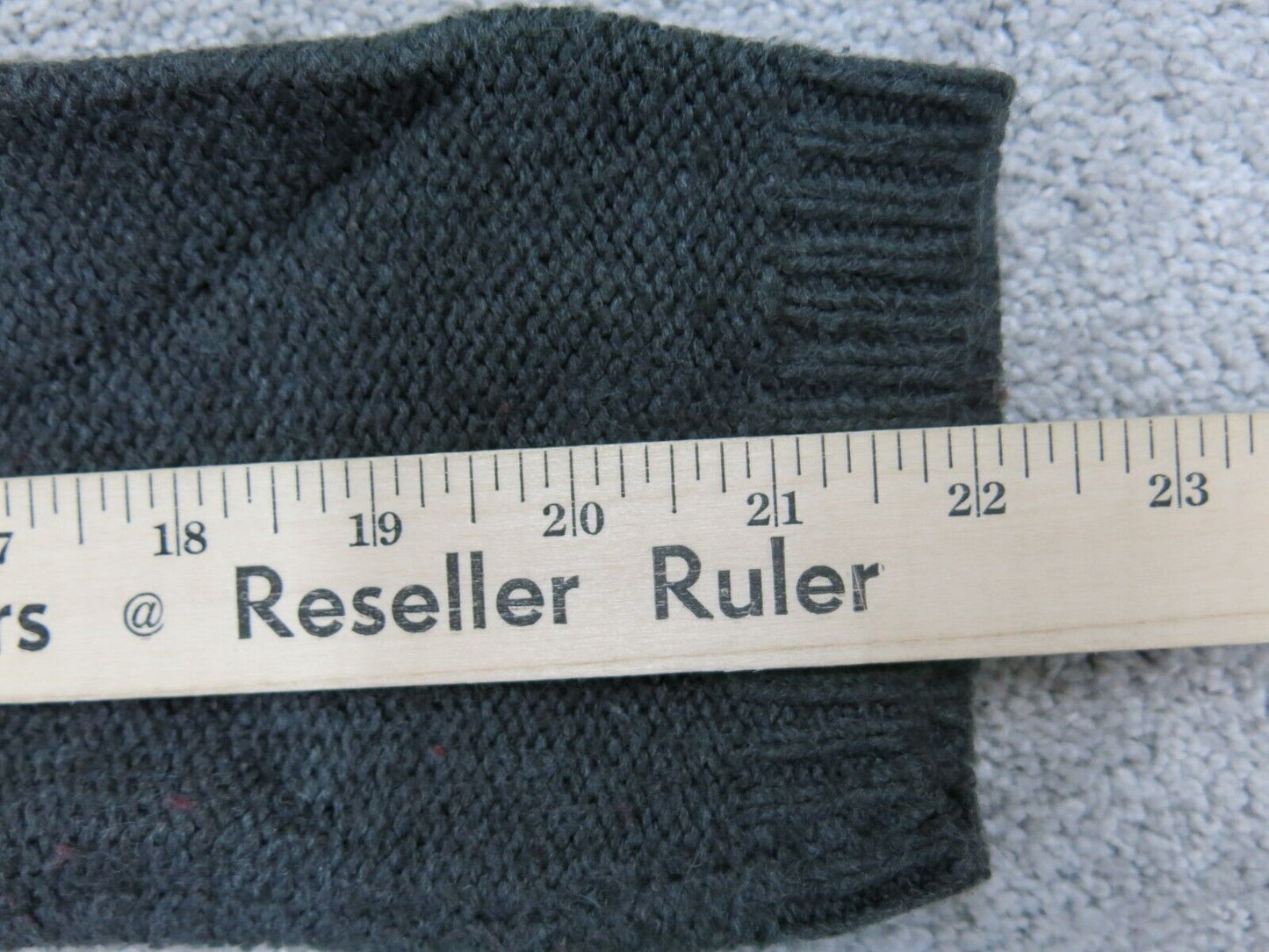 Massimo Mens Pullover Sweater Long Sleeves Casual V Neck Black Size Large