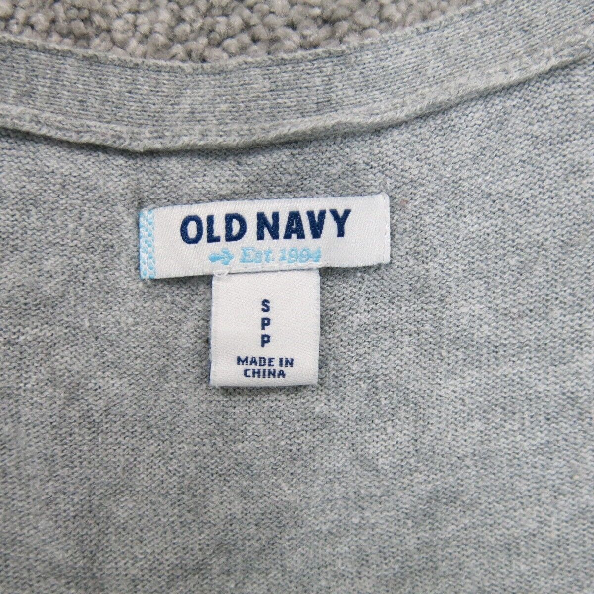 Old Navy Women Sweater Cardigan Front Button Long Sleeves Light Gray Size Small