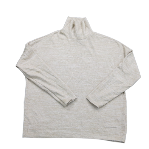H&M Womens Pullover Sweatshirt Top Long Sleeve High Neck Beige Size Small