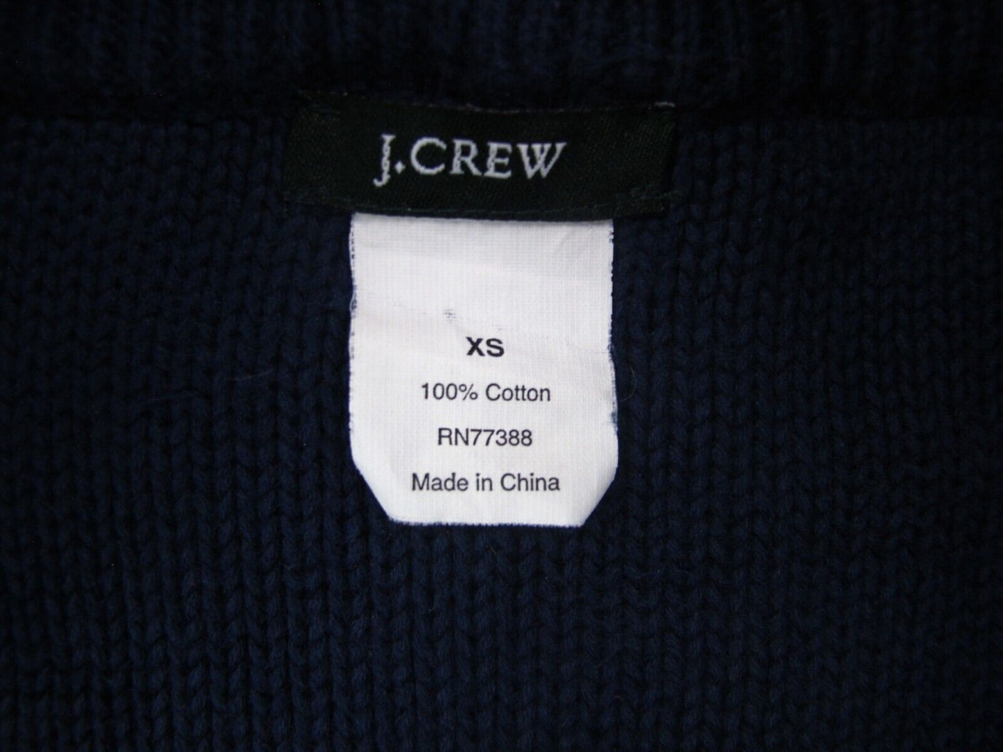 J. Crew Womens Cardigan Sweater Double Breasted Long Sleeves Navy Blue Size XS