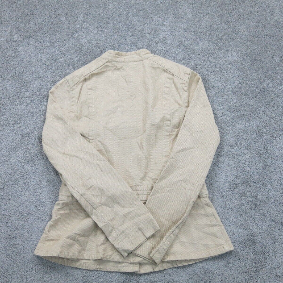 Dockers Mens Button Up Scrub Jacket Single Breasted 100% Cotton Beige Size M