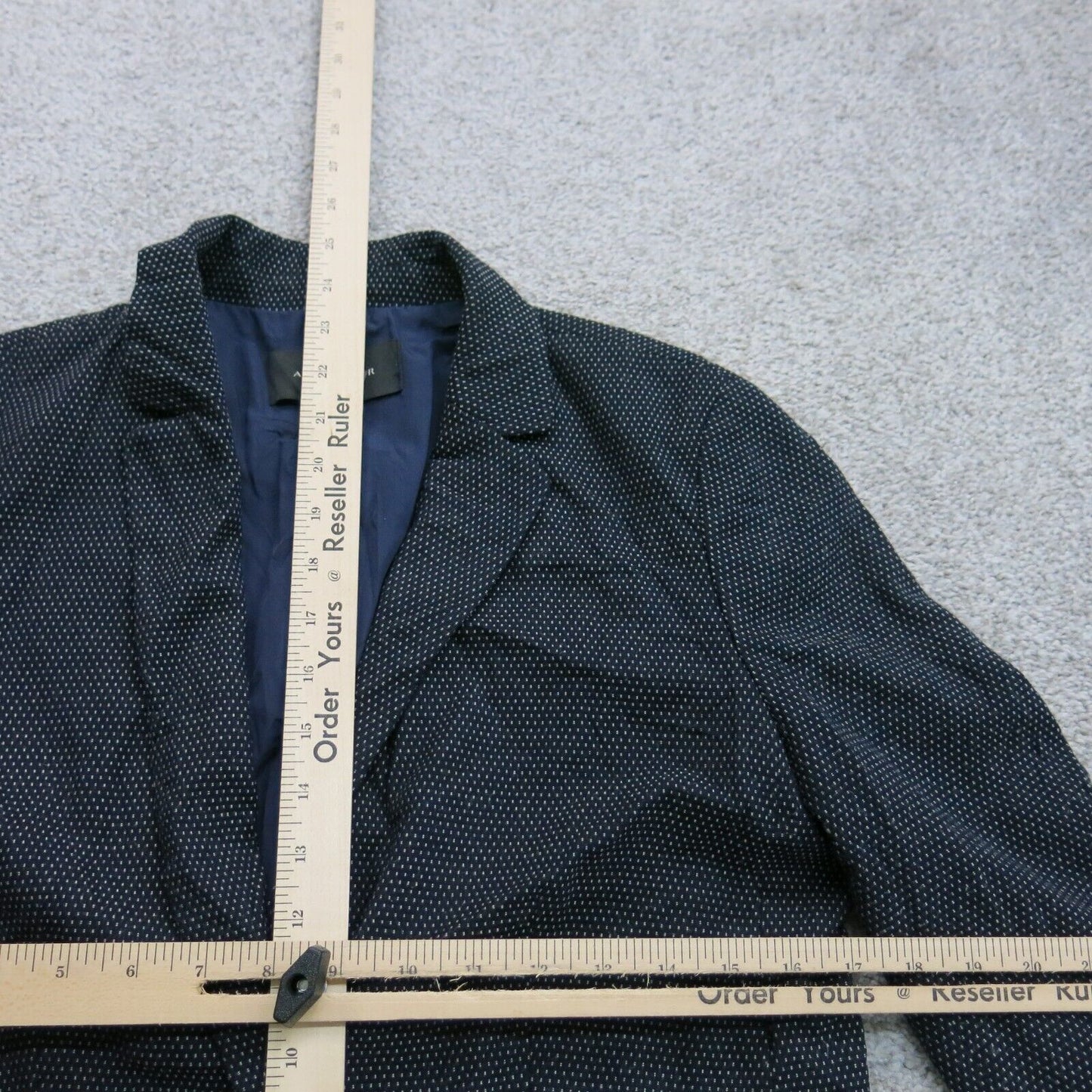 Ann Taylor Women Blazer Coat Single Breasted Long Sleeves Black Size Medium