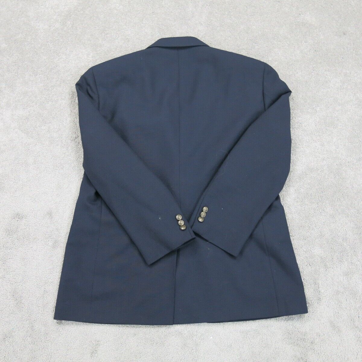 Dockers Mens Blazer Coat Single Breasted Long Sleeves Pockets Navy Blue Size 44R