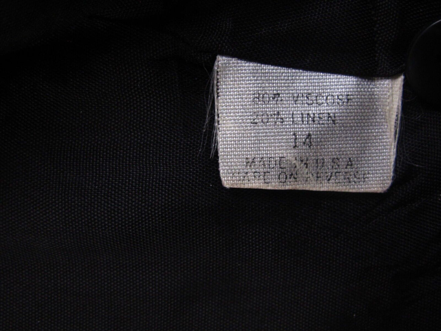 Tahari Womens Pea Coat Long Sleeves Double Breasted Pockets Black Size 14