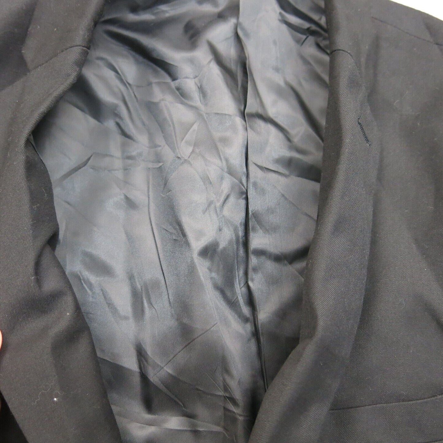 H&M Mens Blazer Coat Single Breasted Regular Fit Long Sleeves Black Size 42R
