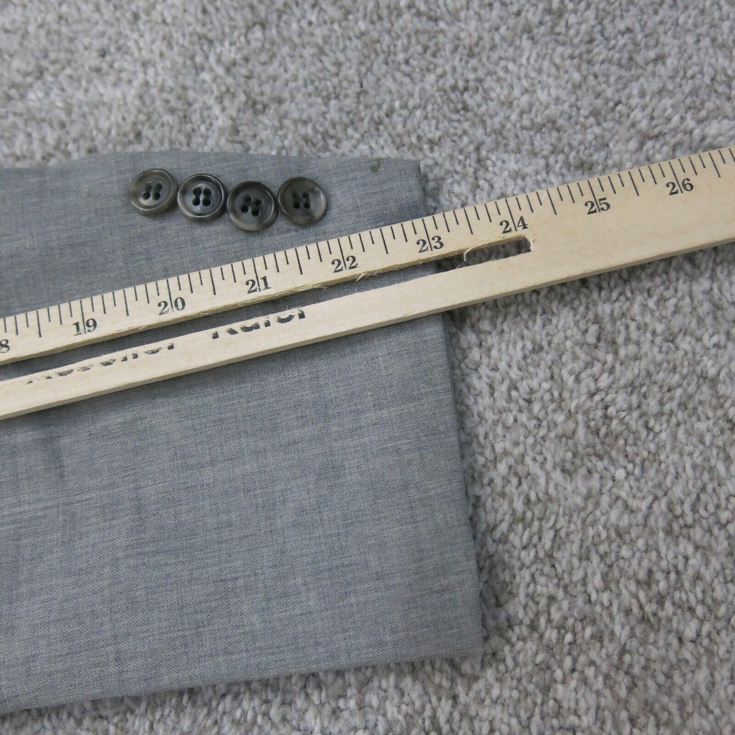 Calvin Klein Mens Blazer Coat Single Breasted Long Sleeves Pockets Gray Size 40R