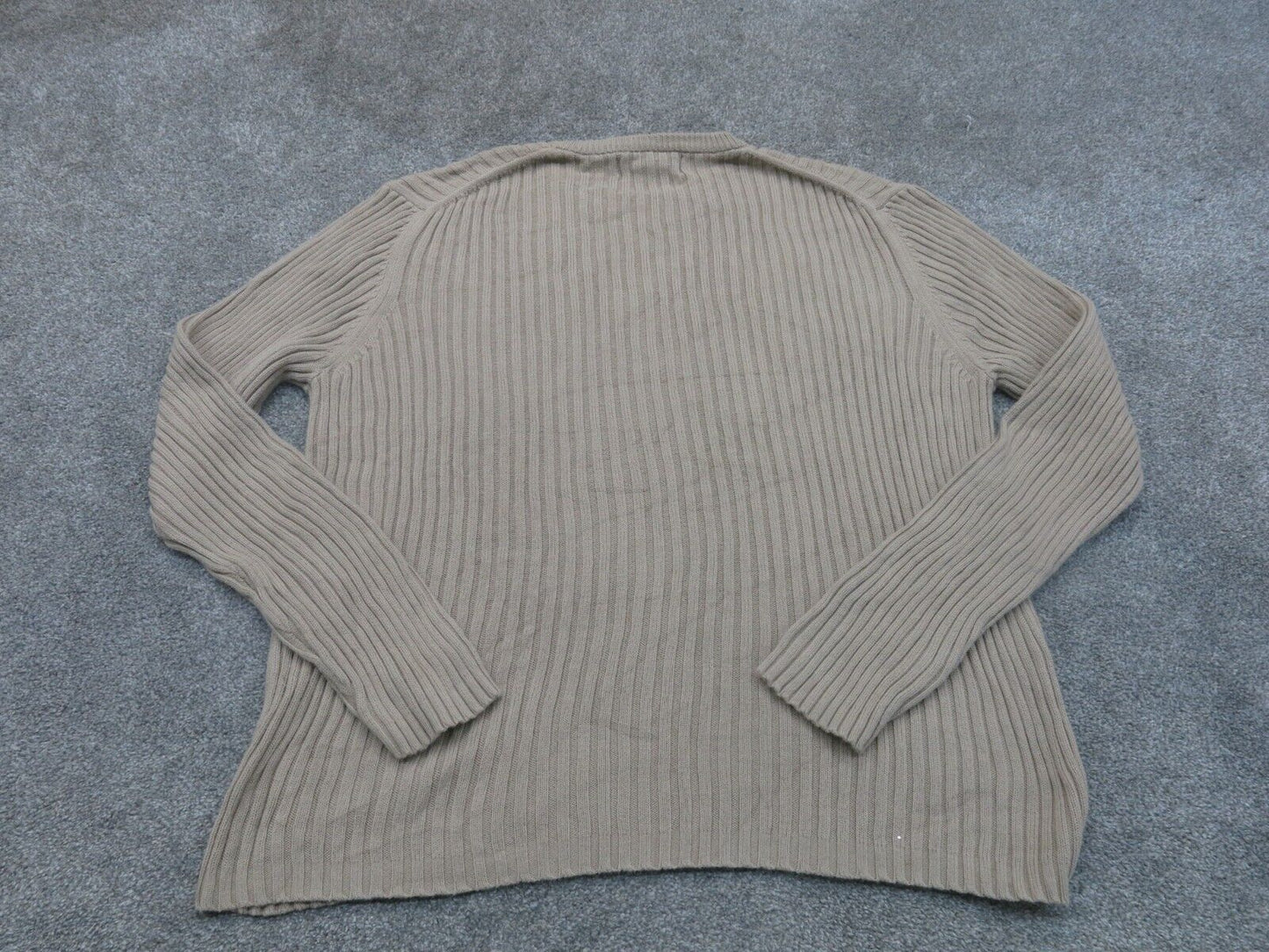 Banana Republic Womens Sweater Knitted Crew Neck Long Sleeve Light Brown Size L