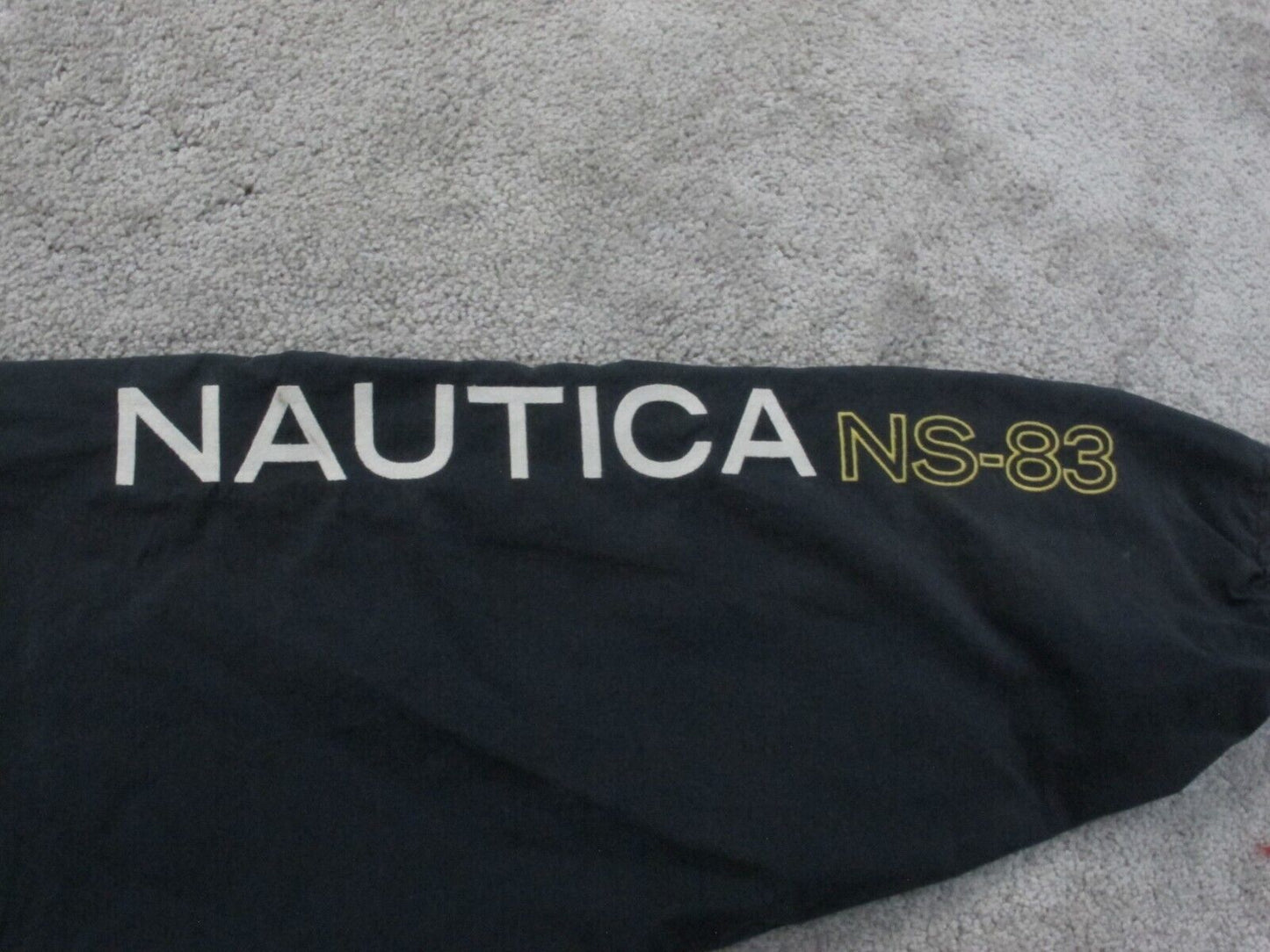 Nautica Mens Bomber Jacket Full Zip Up Long Sleeves Pockets Blue Size Large