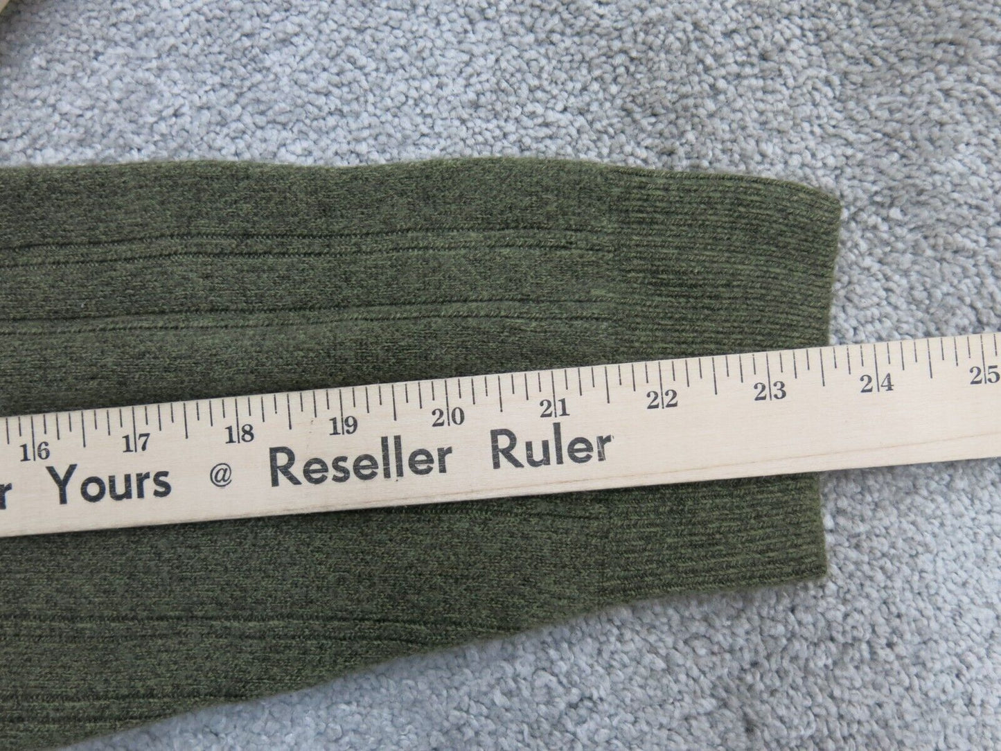 Dockers Womens Pullover Polo Sweater Knitted Long Sleeve Olive Green Size Medium