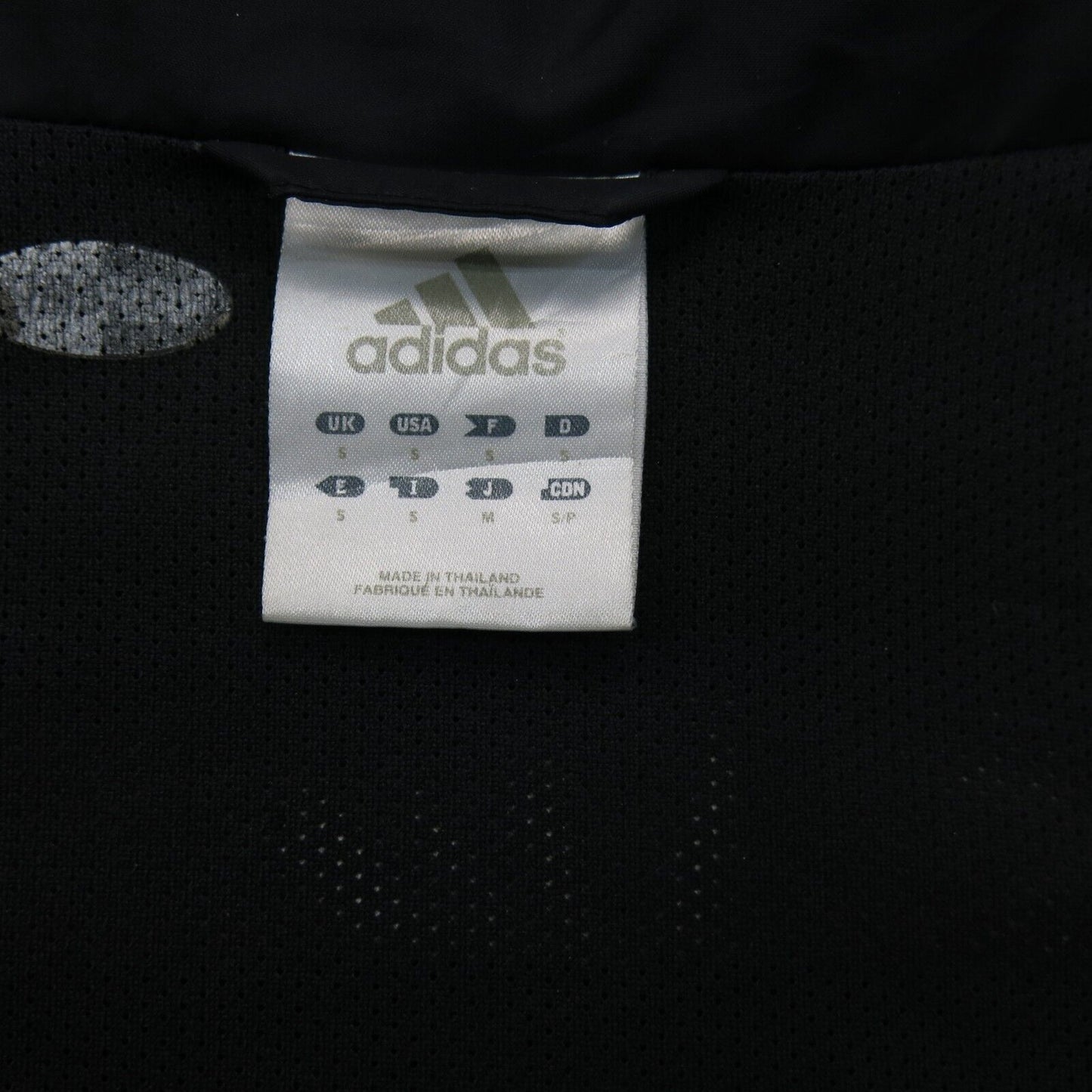 Adidas Mens Full Zip Windbreaker Hooded Coat Jacket Long Sleeves Black SZ Small