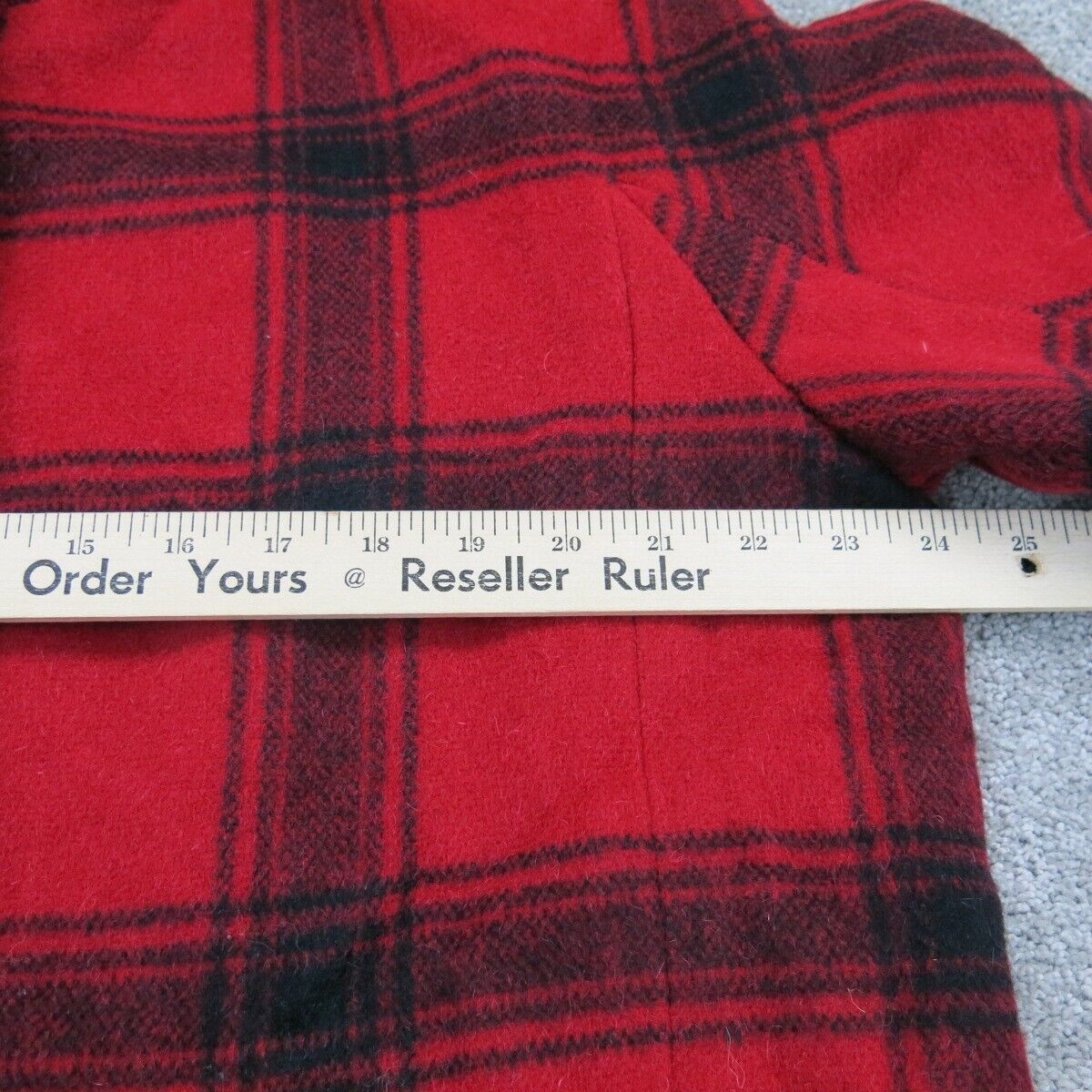Talbots Women Trench Coat Long Sleeves Collared Neck 2 Pockets Plaid Red Size L