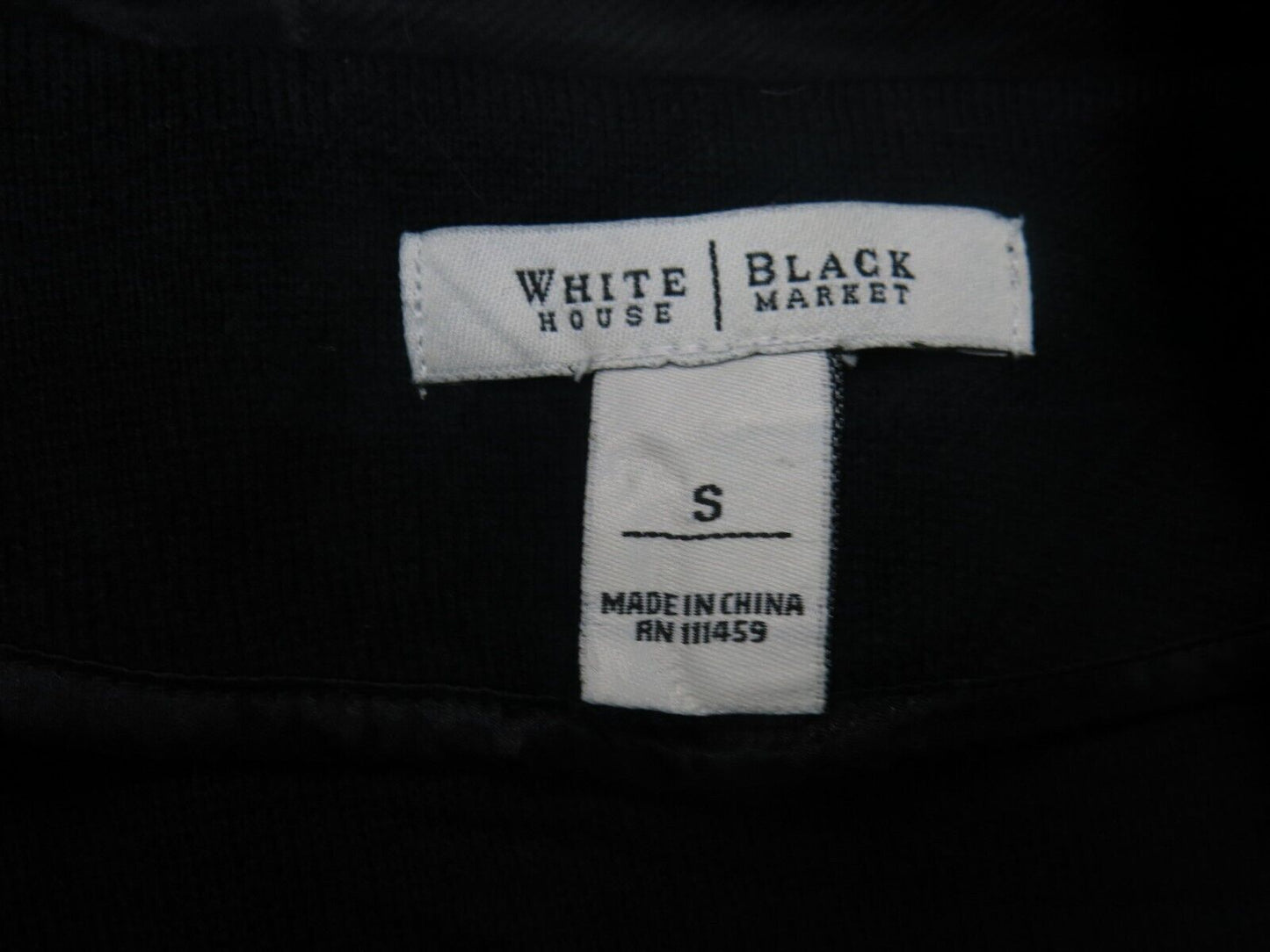 White House Black Market Womens Blazer Coat Single Breasted Black Size Small