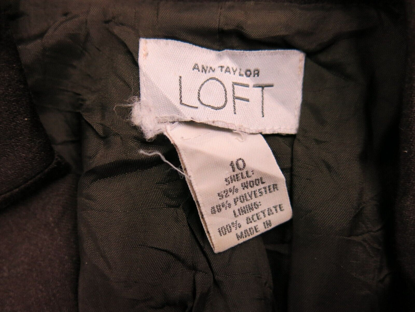 Ann Taylor Loft Womens Blazer Coat Long Sleeve Single Breasted Brown Size 10