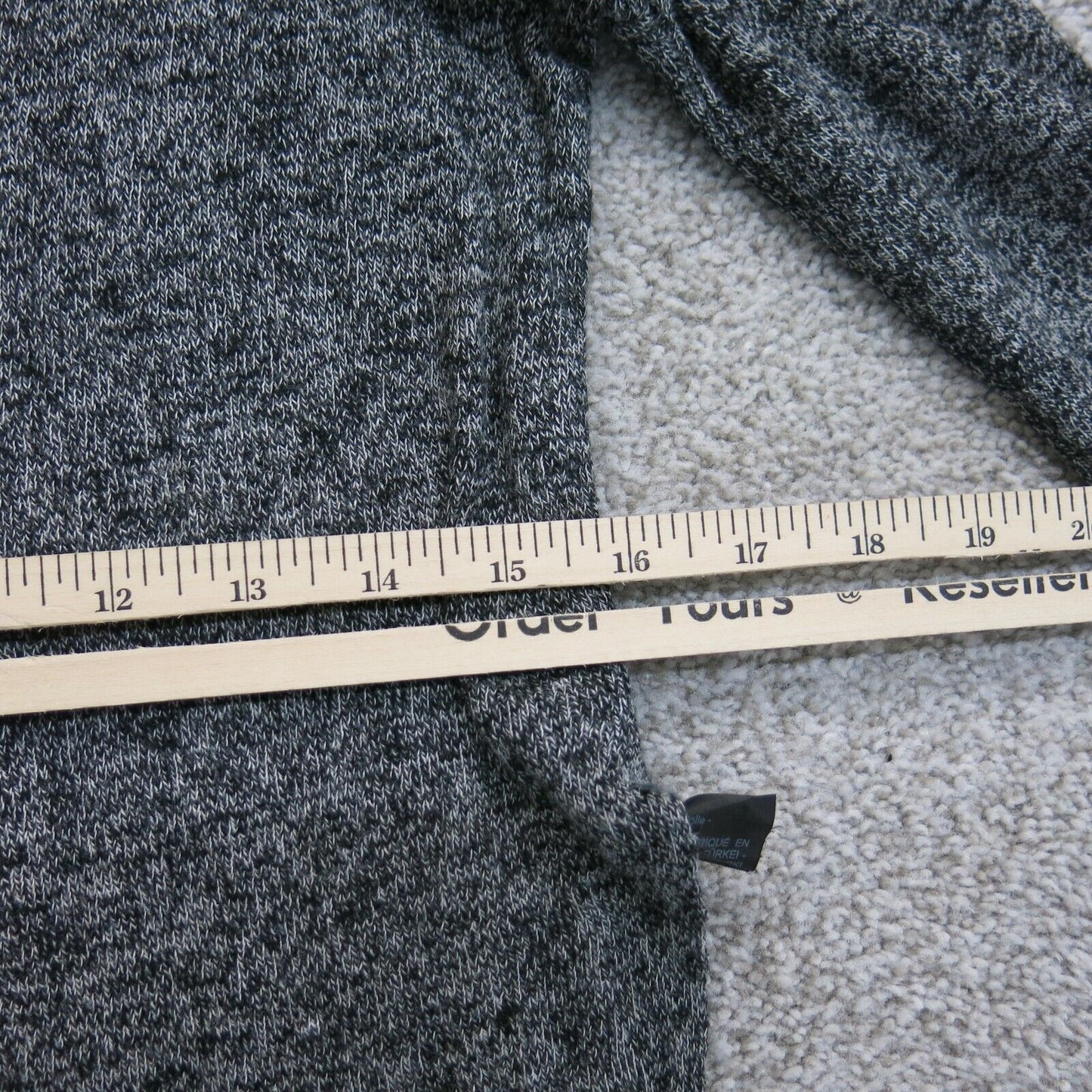 Zara Knit Womens Pullover Sweater Long Sleeves High Neck Hi Low Black Size Small