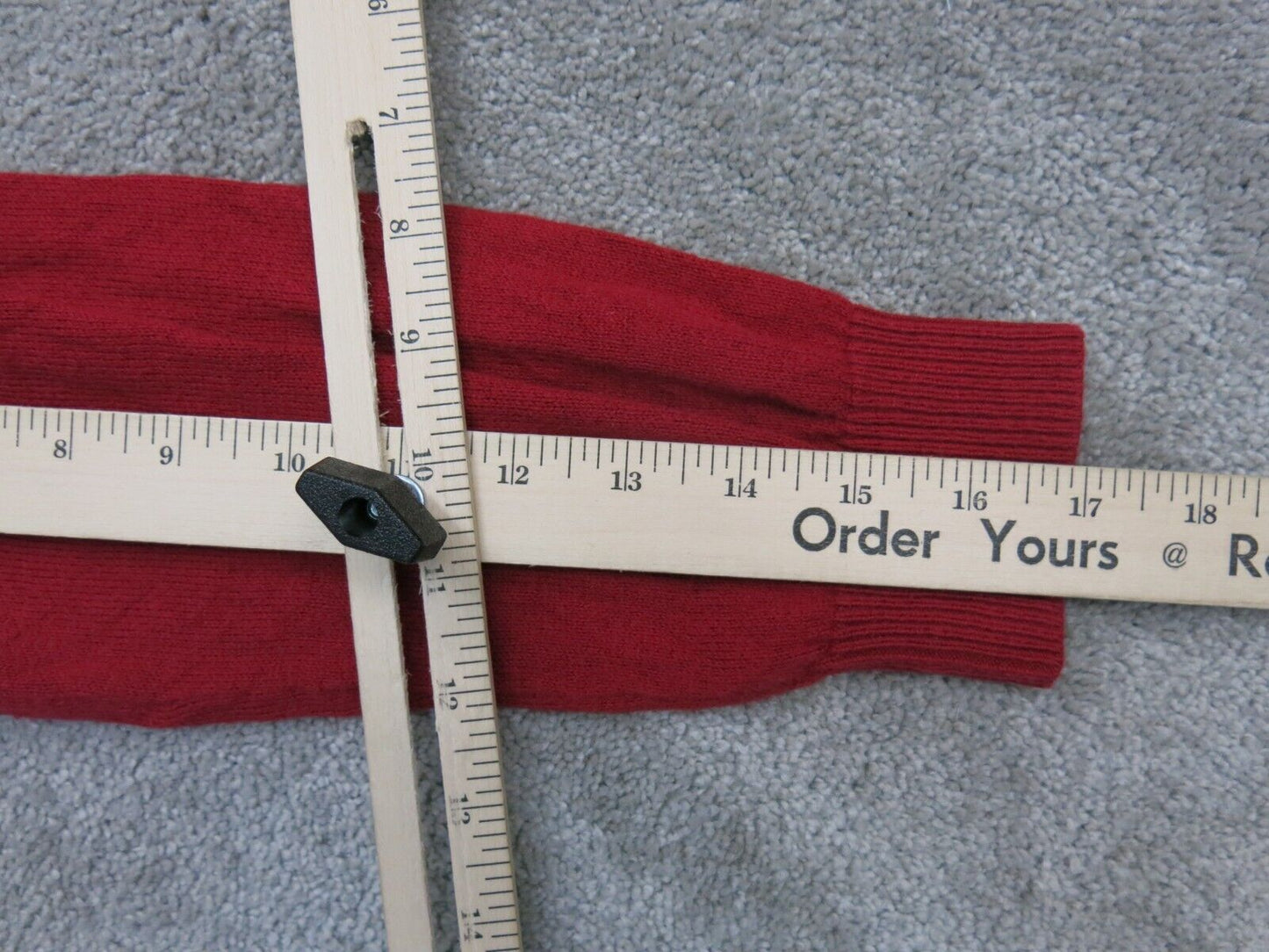 Banana Republic Women Pullover Knitted Sweater V Neck Long Sleeve Red Size M