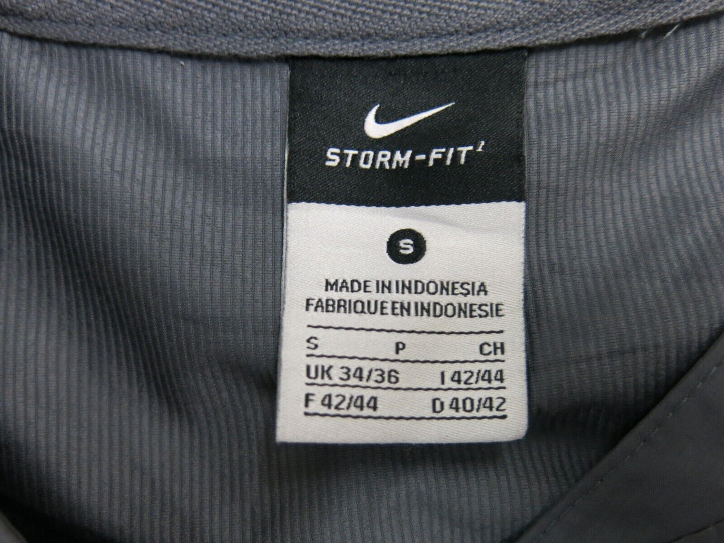 Nike Dri Fit Mens Sweatshirt 1/4 Zip Long Sleeve Jacket Logo Gray Size Small