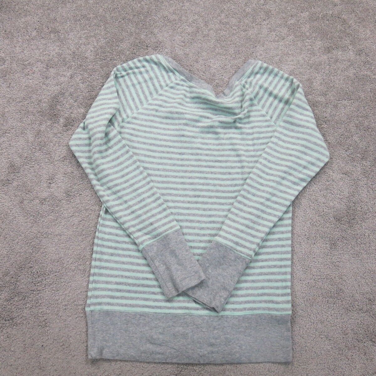 Victoria Secret Womens Sweater Knitted Scoop Neck Long Sleeve Aqua Blue Size S P