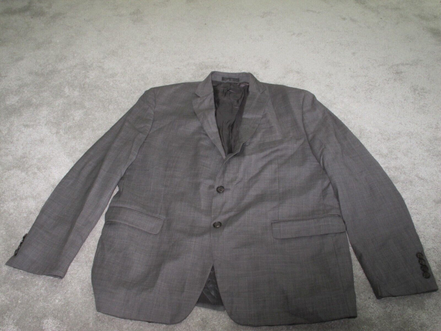 Lauren Ralph Lauren Mens Blazer Coat Single Breasted Long Sleeves Gray Size ?