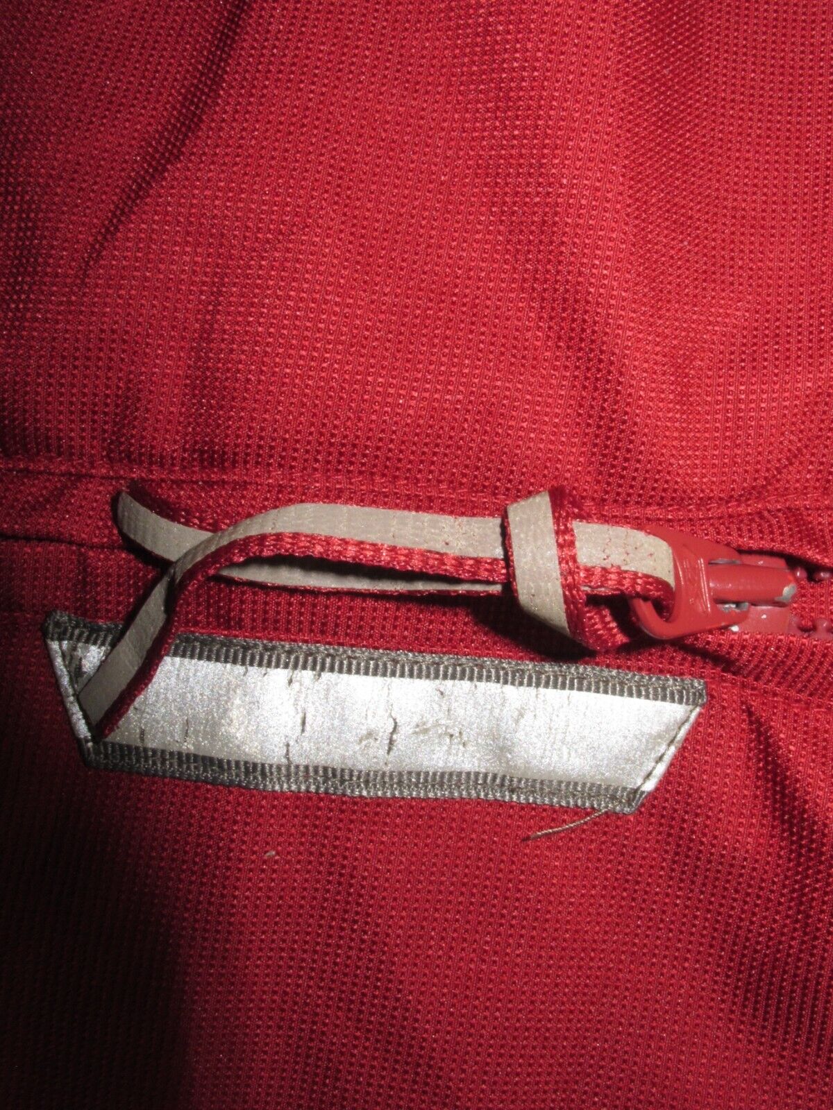 Reebok Mens Blouson Jacket Full Zip Up Long Sleeves Pockets Red Size ?