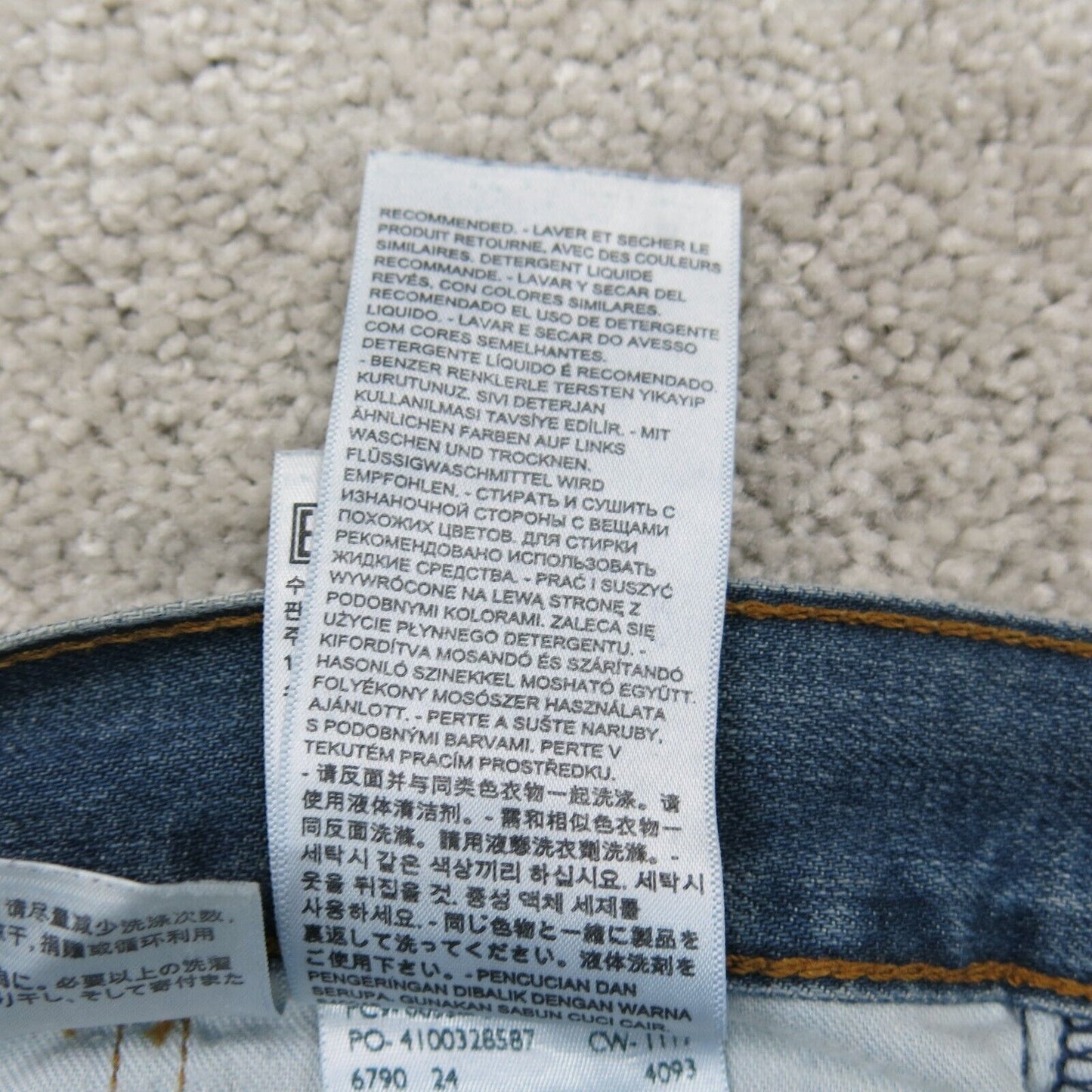 Levis 559 Mens Jeans Straight Leg Straight Denim Low Rise Pocket Blue SZ W32XL32