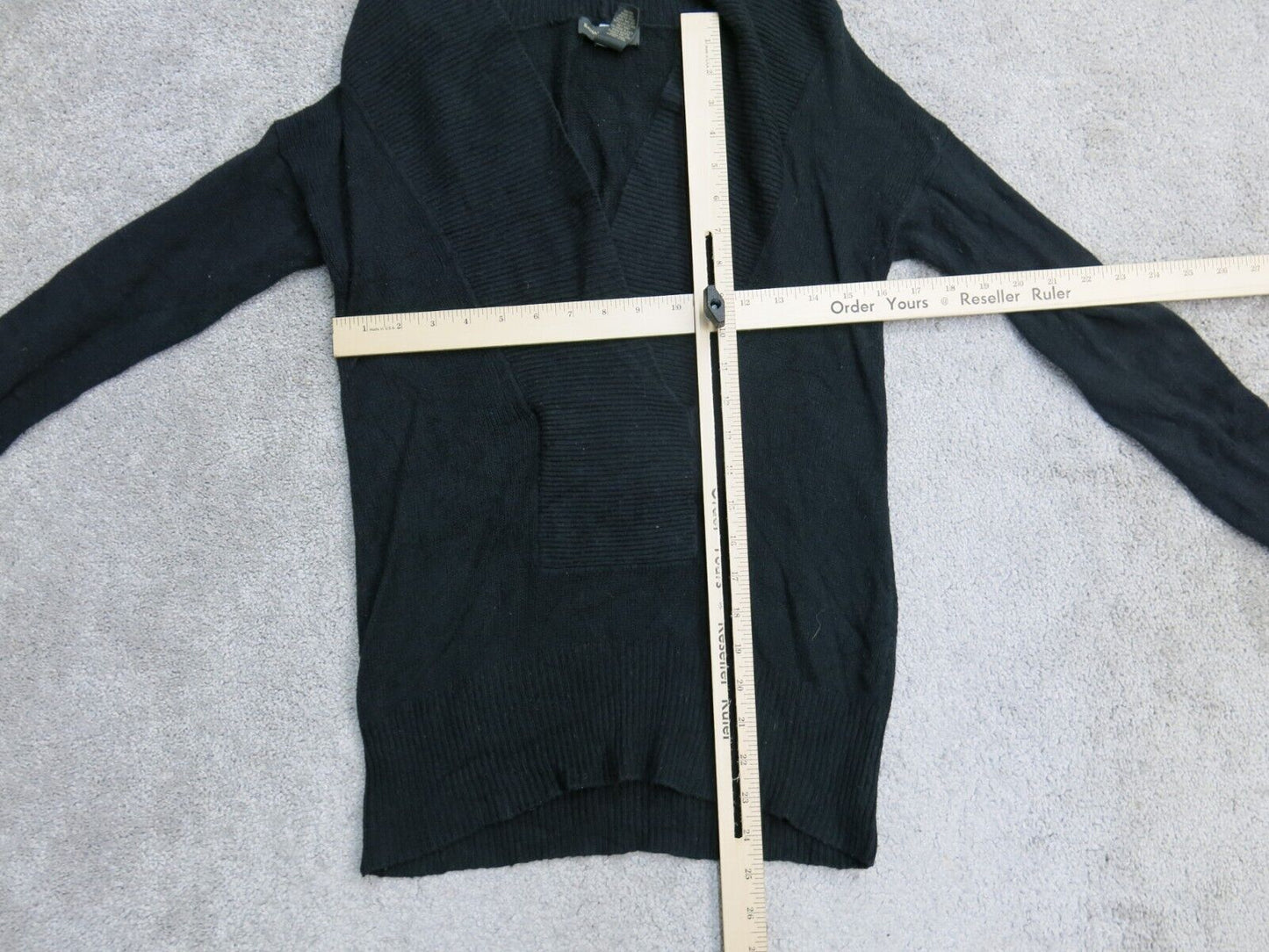 Banana Republic Women Pullover Sweater Knitted Shawl Neck Long Sleeve Black XS