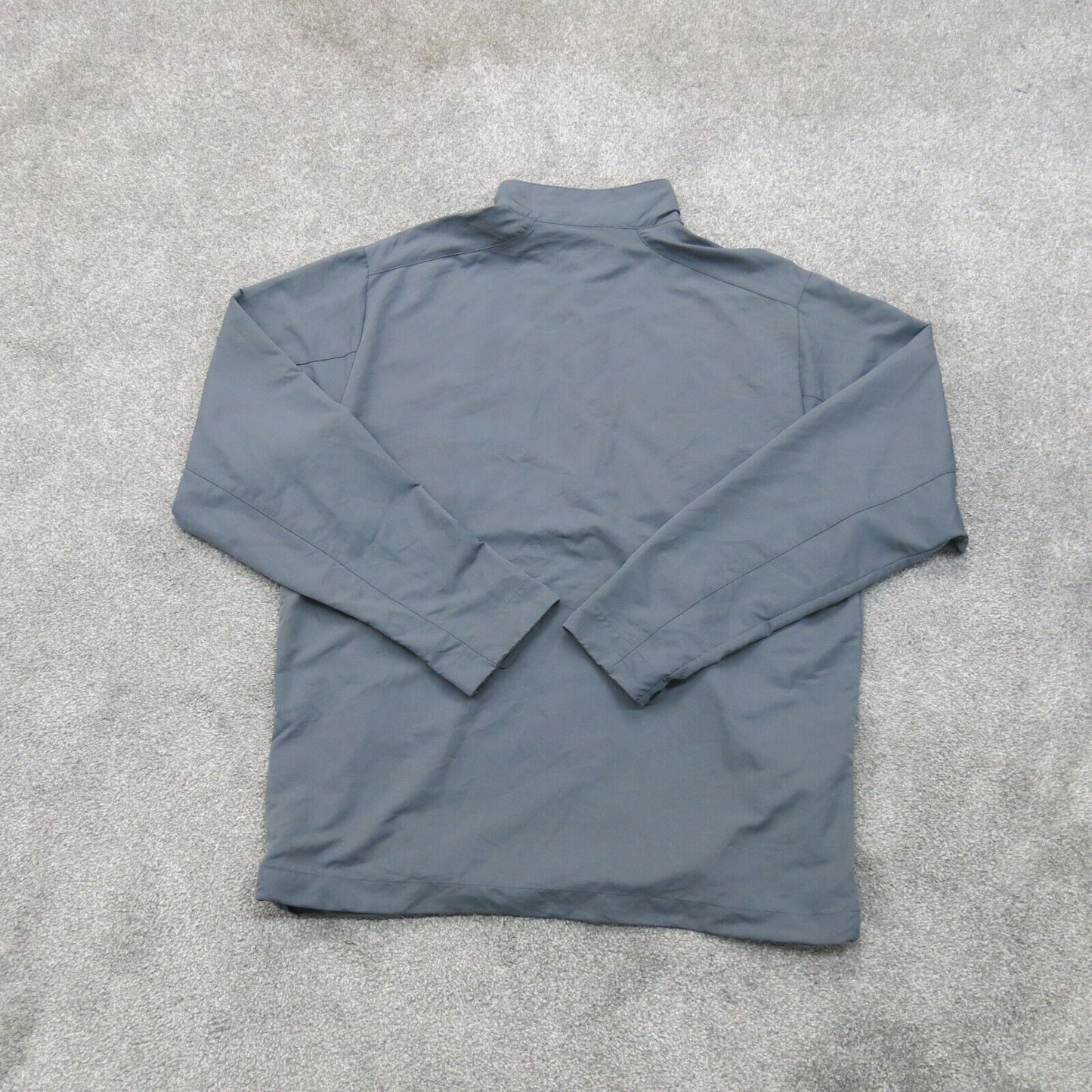 Nike Golf Mens 1/4 Zip Up Activewear Jacket Long Sleeve Dri Fit Gray Size Medium