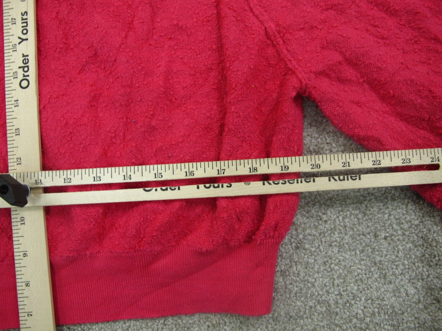 Free People Womens Pullover Knitted Sweater Long Sleeves Red Size Petite XS