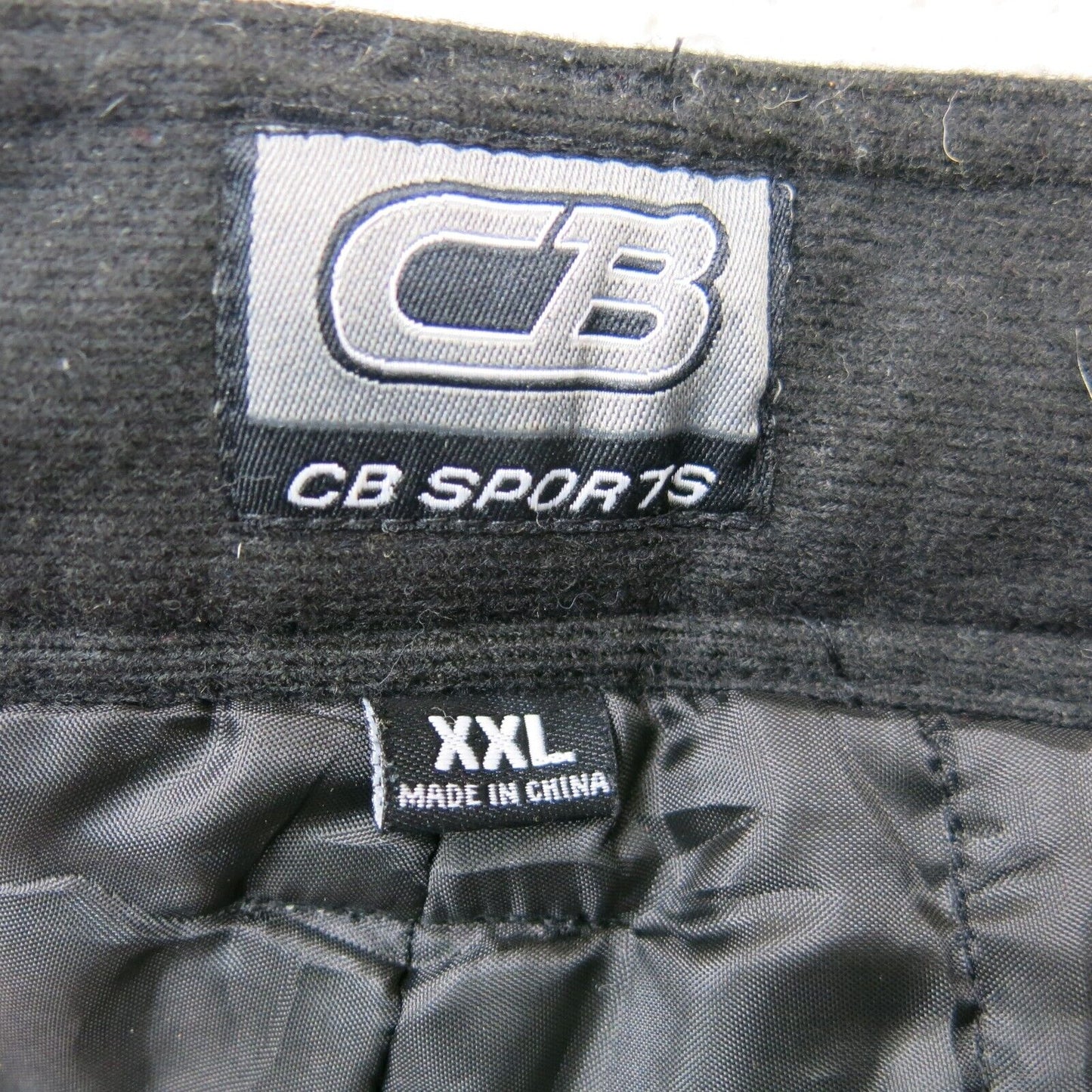 CB Sports Mens Pant Cargo Stretch High Rise Elastic Waist Black Size 2XL