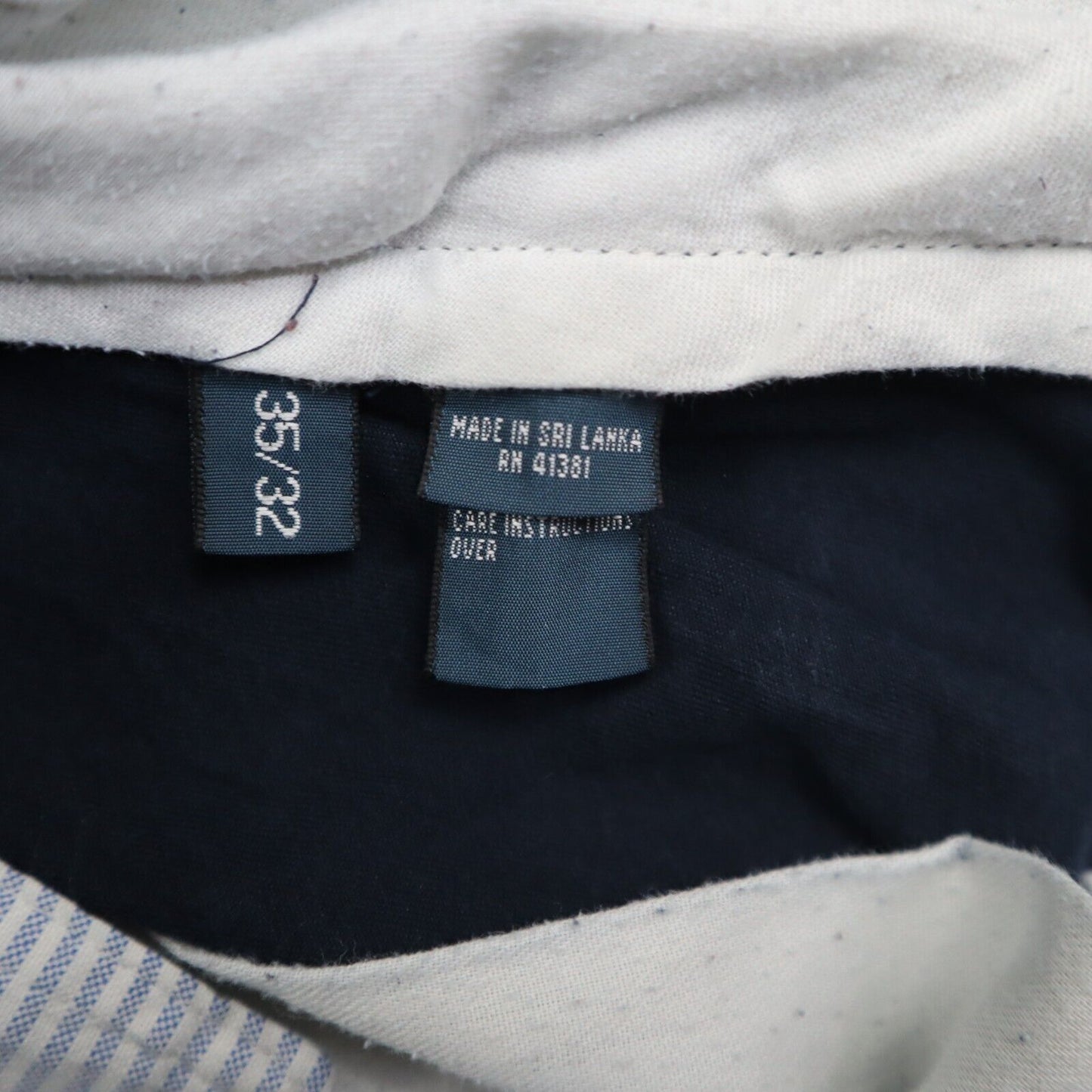 Polo Ralph Lauren Mens Classic Fit Chino Pants Mid Rise Navy Size 35 Stretch