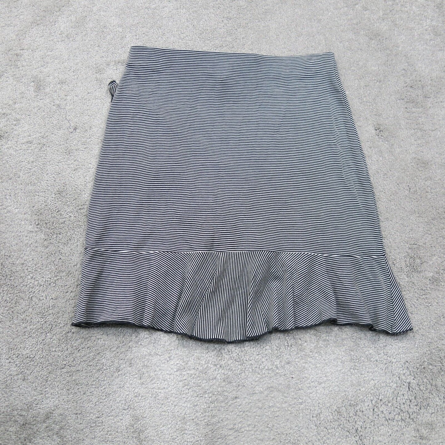 H&M Womens Straight Pencil Wrap Skirts Pinstriped Pull On White Black Size Small
