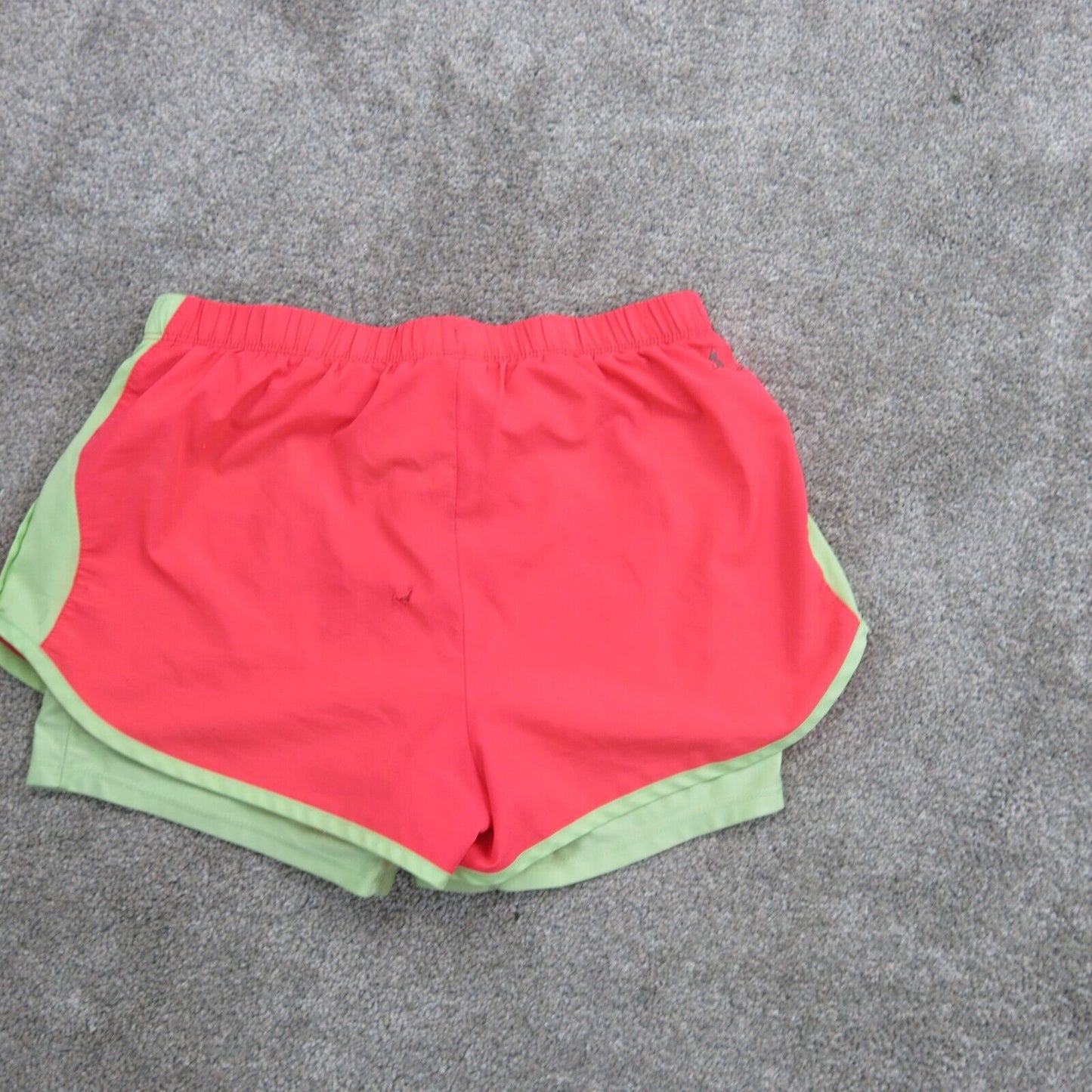 New Balance Women Athletic Short Running & Jogging Elastic Waist Pink Size Small