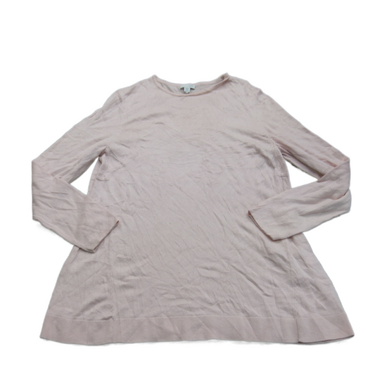 J. Jill Womens Pullover Sweater Knitted Crew Neck Long Sleeve Light Pink Size M
