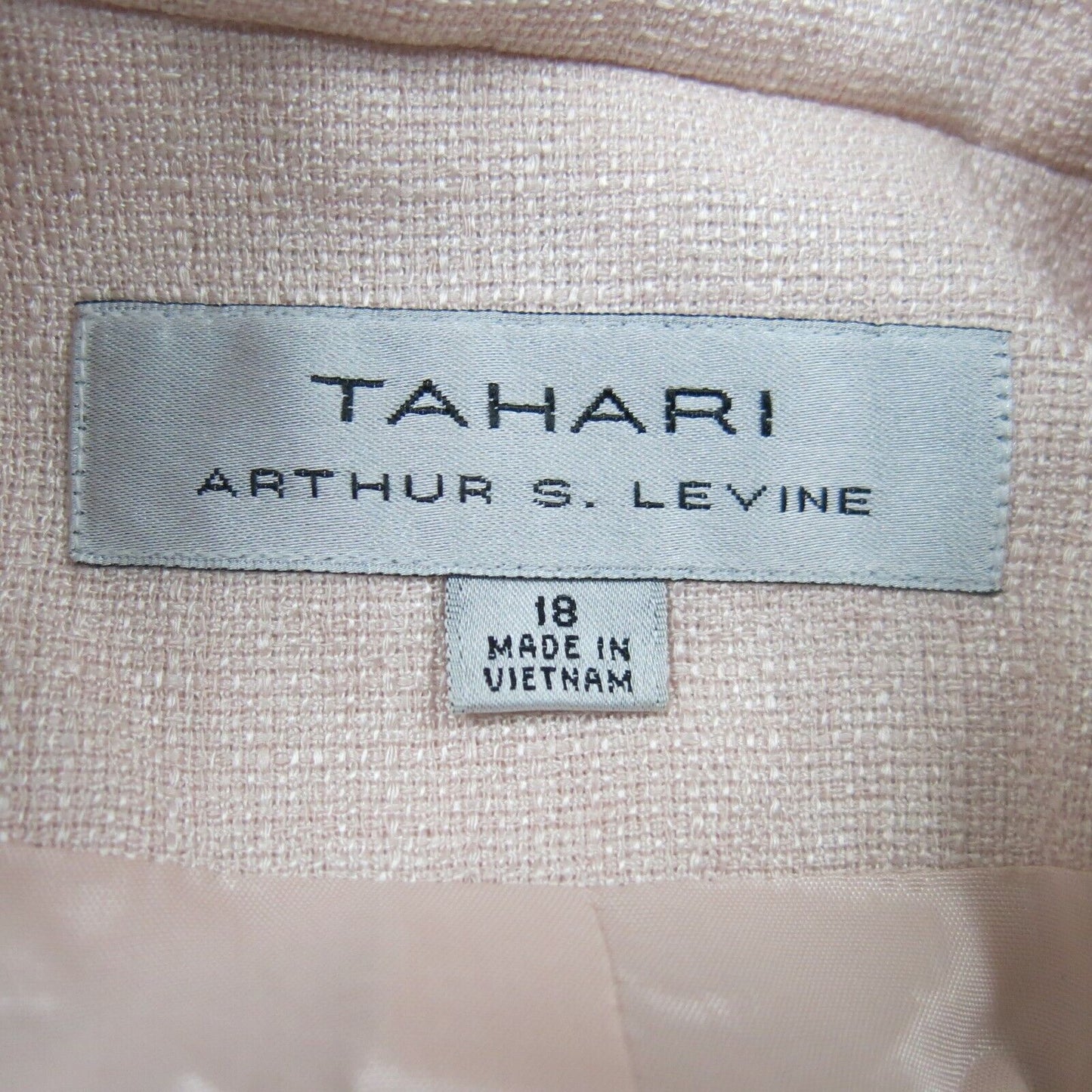 Tahari Womens Double Breasted Pea Coat Long Sleeve Light Pink Size 18