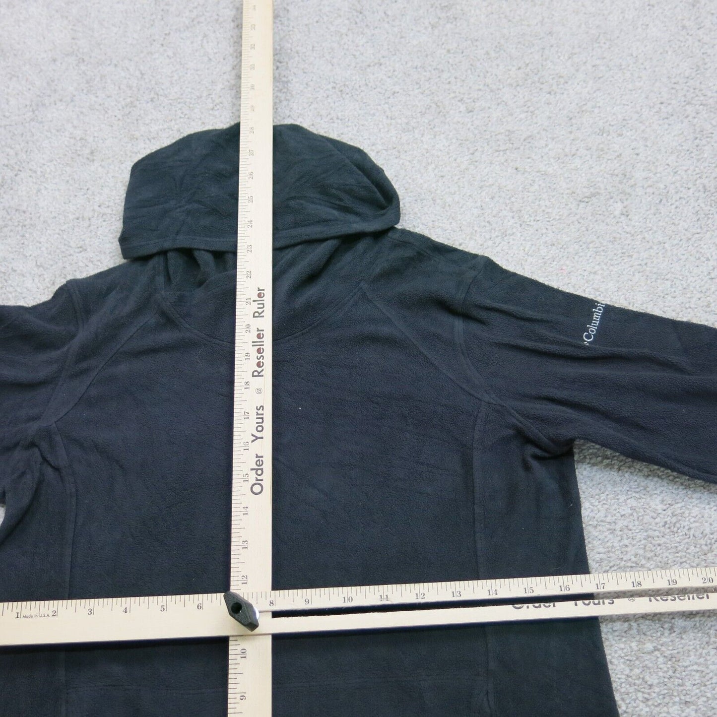 Columbia Sportswear Womens Hoodie Long Sleeves Kangaroo Pockets Black Size Small