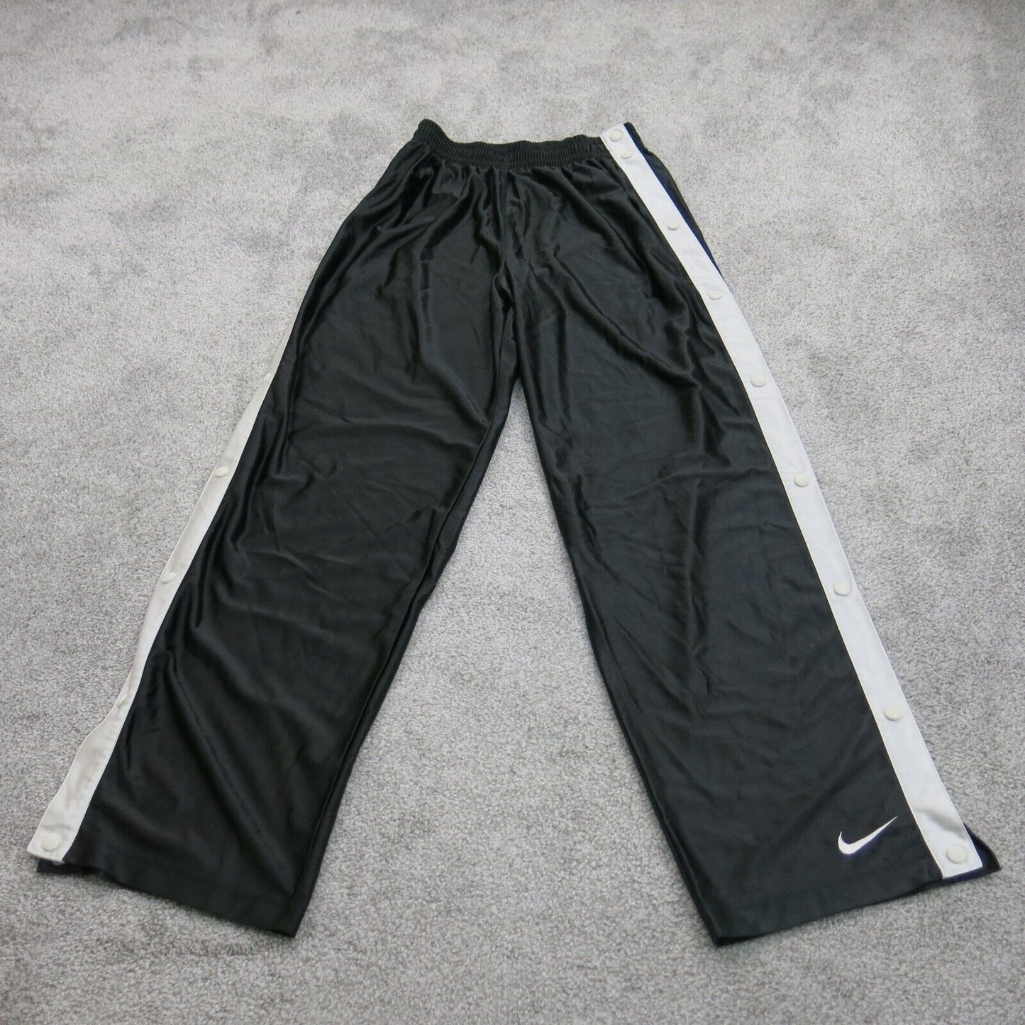 Nike Womens Activewear Track Pant High Rise Elastic Waist Black Size Medium