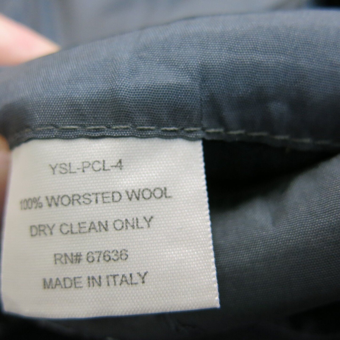 Dillard's Mens Blazer Coat Jacket Collard 100% Wool Long Sleeves Black Size 4