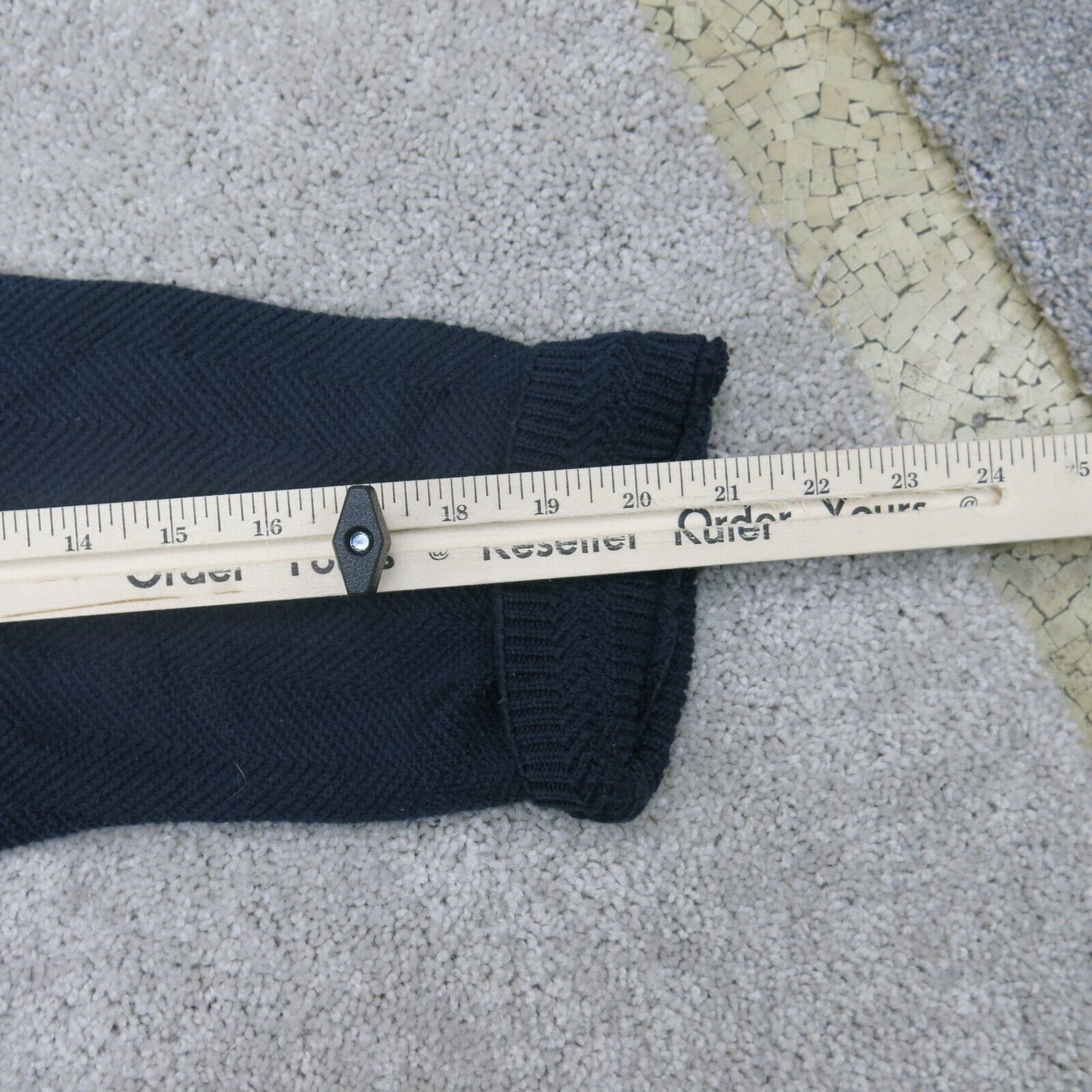 Chaps Ralph Lauren Mens Crew Neck Sweater Long Sleeves Navy Blue Size Large