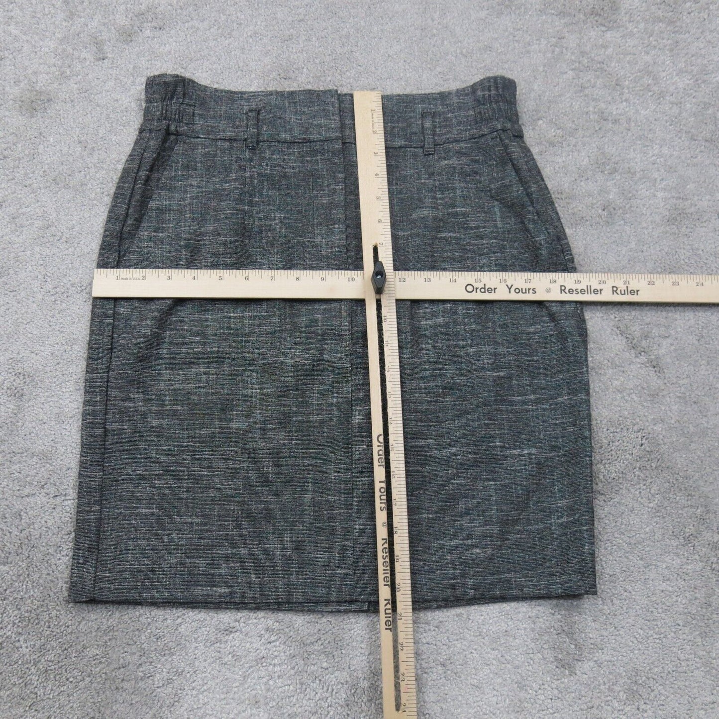 Loft Outlet Womens Straight Pencil Skirts Elastic Waist Dark Heather Green SZ 6