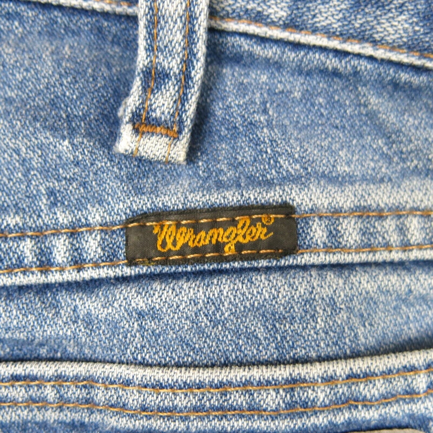 Wrangler 47MWZ Men Jeans Straight Leg Mid Rise 100% Cotton Blue Size W32XL30