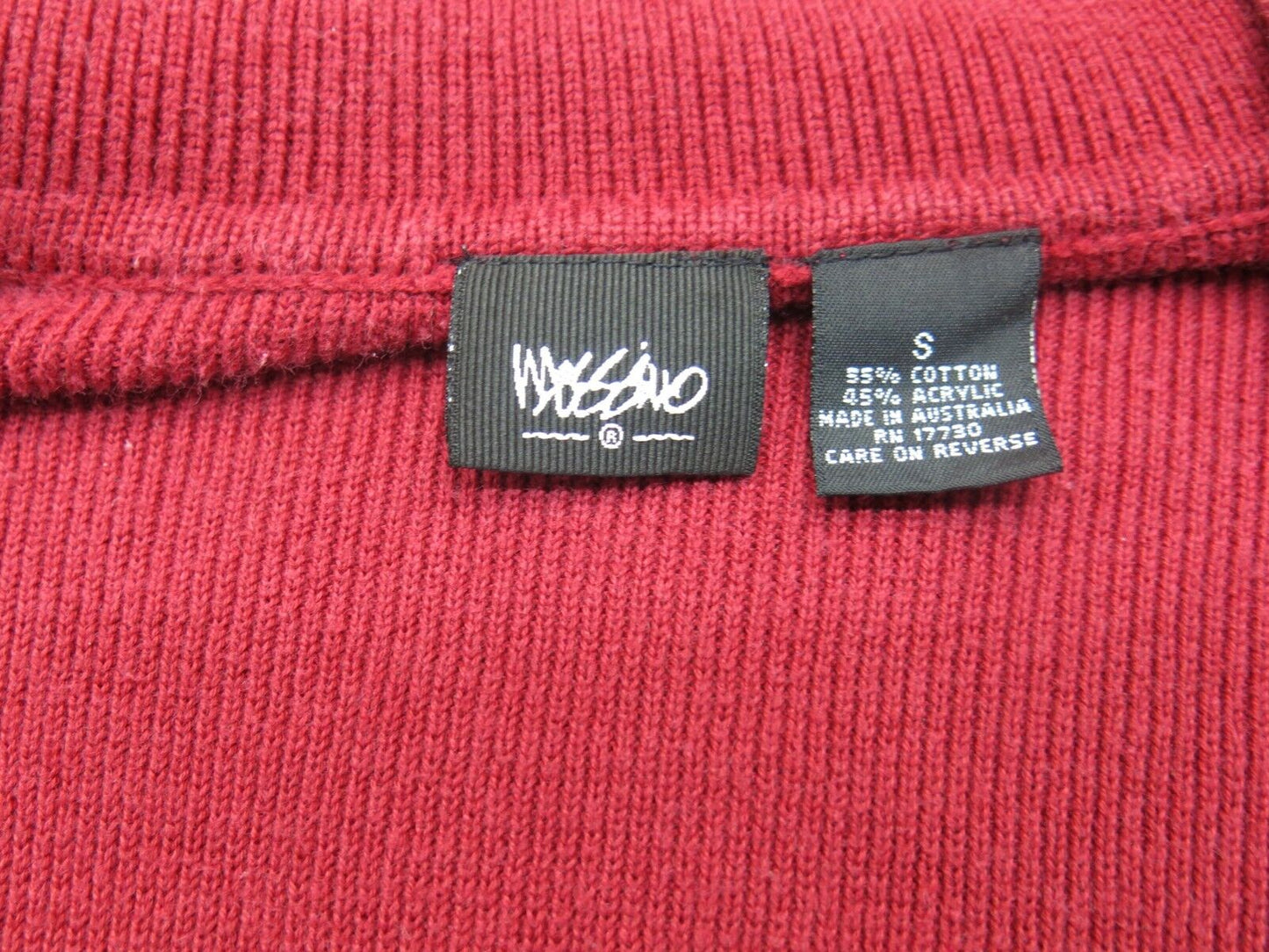 Mossimo Womens Cardigan Sweater Knitted Open Front Long Sleeve Red Size Small