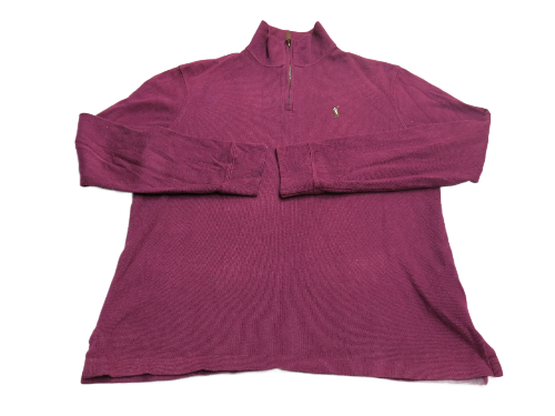 Polo By Ralph Lauren Men Pullover Sweatshirt Long Sleeves Mock Neck Maroon  S/P