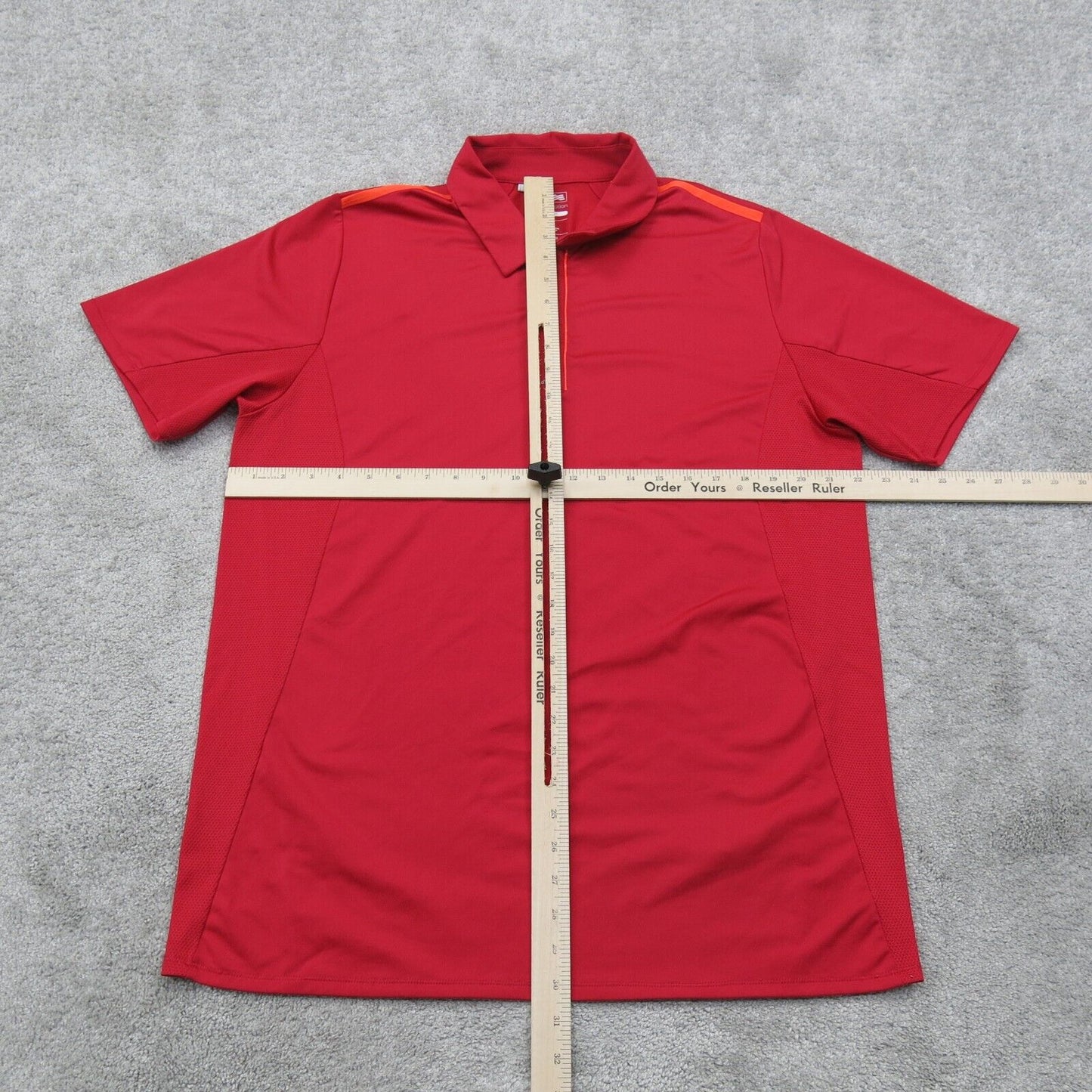 Adidas Mens Golf Polo Shirt Short Sleeves Puremotion Red Size Large